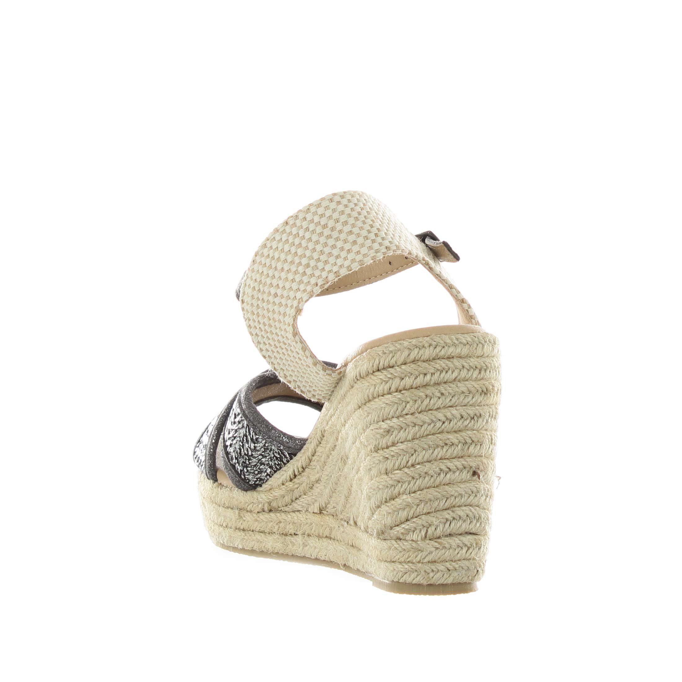 Colors of california espadrillas in rafia laminata da donna