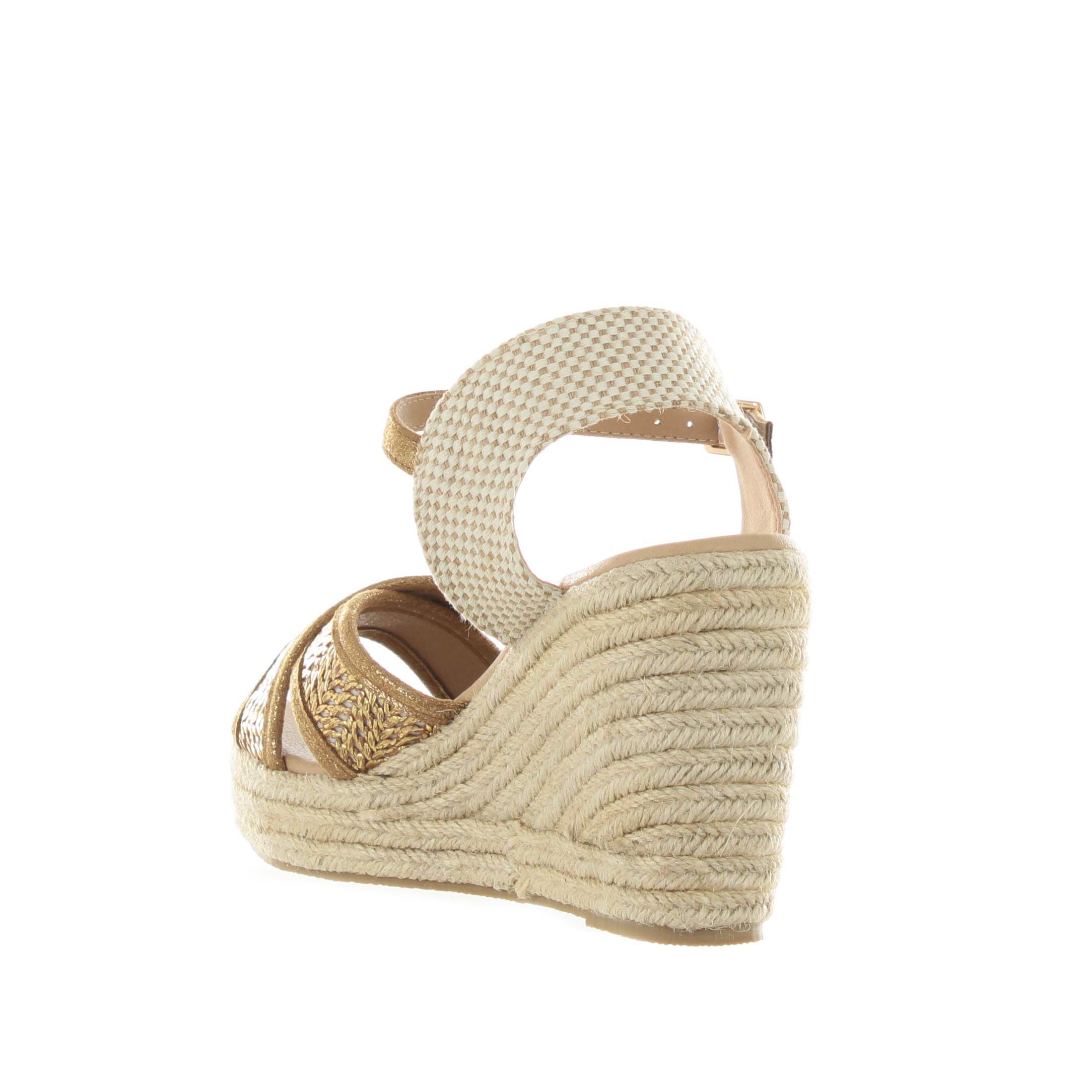 Colors of california espadrillas in rafia laminata da donna