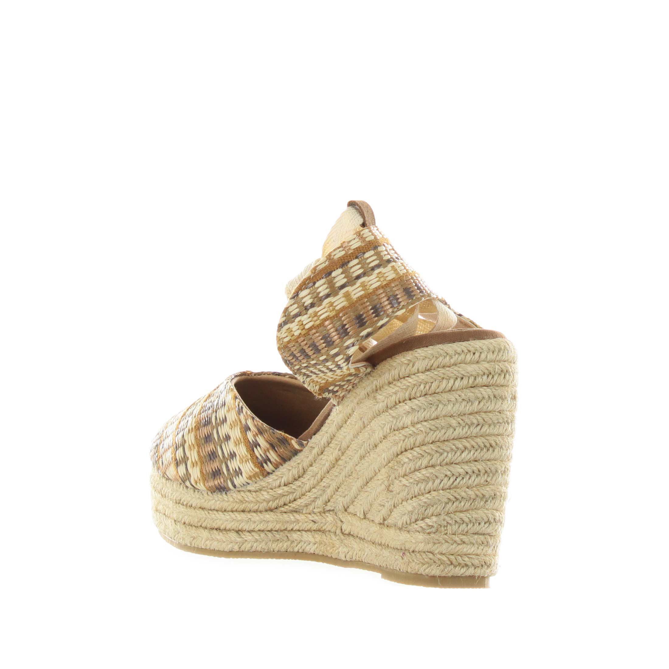 Colors of california espadrillas in rafia multicolor  da donna