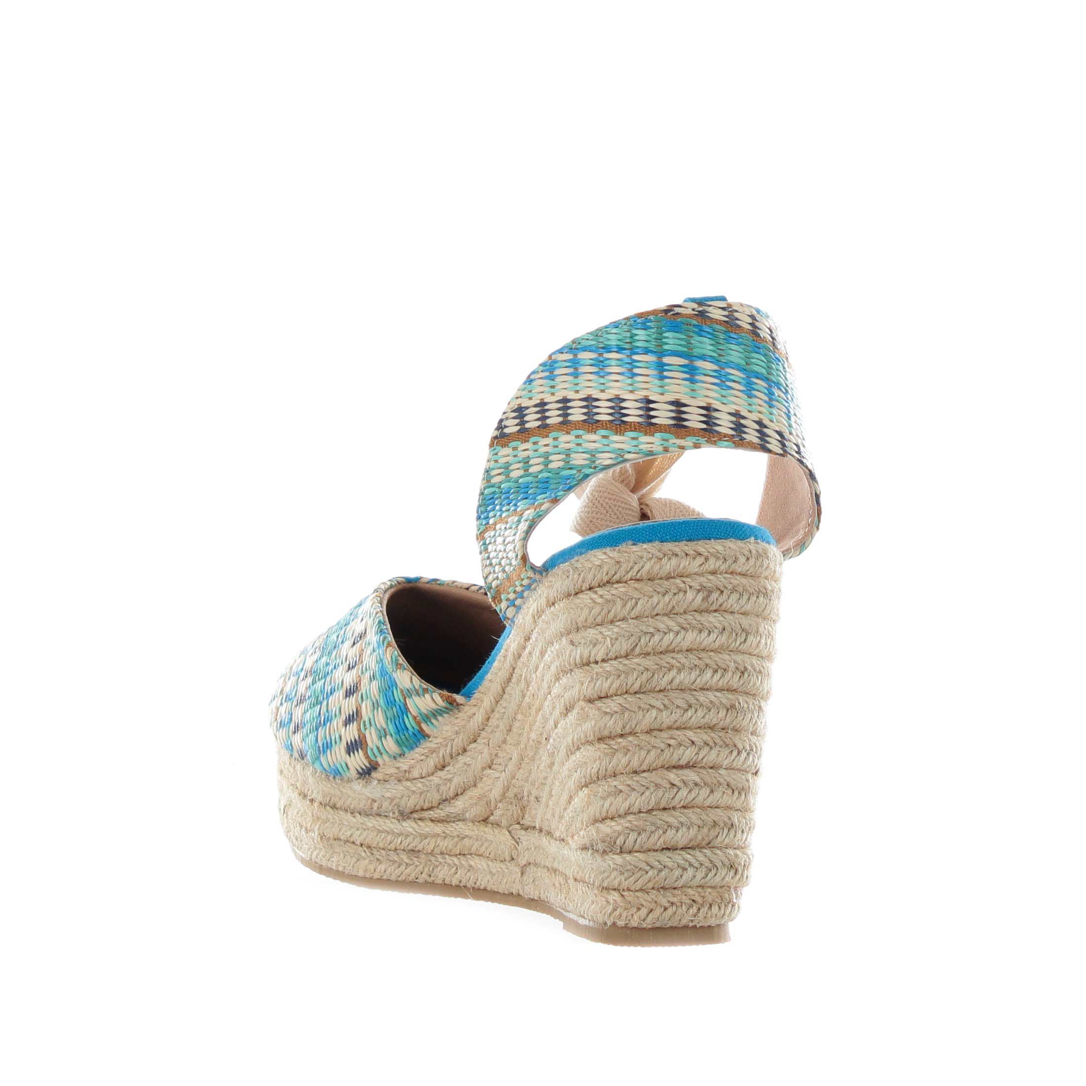 Colors of california espadrillas in rafia multicolor  da donna