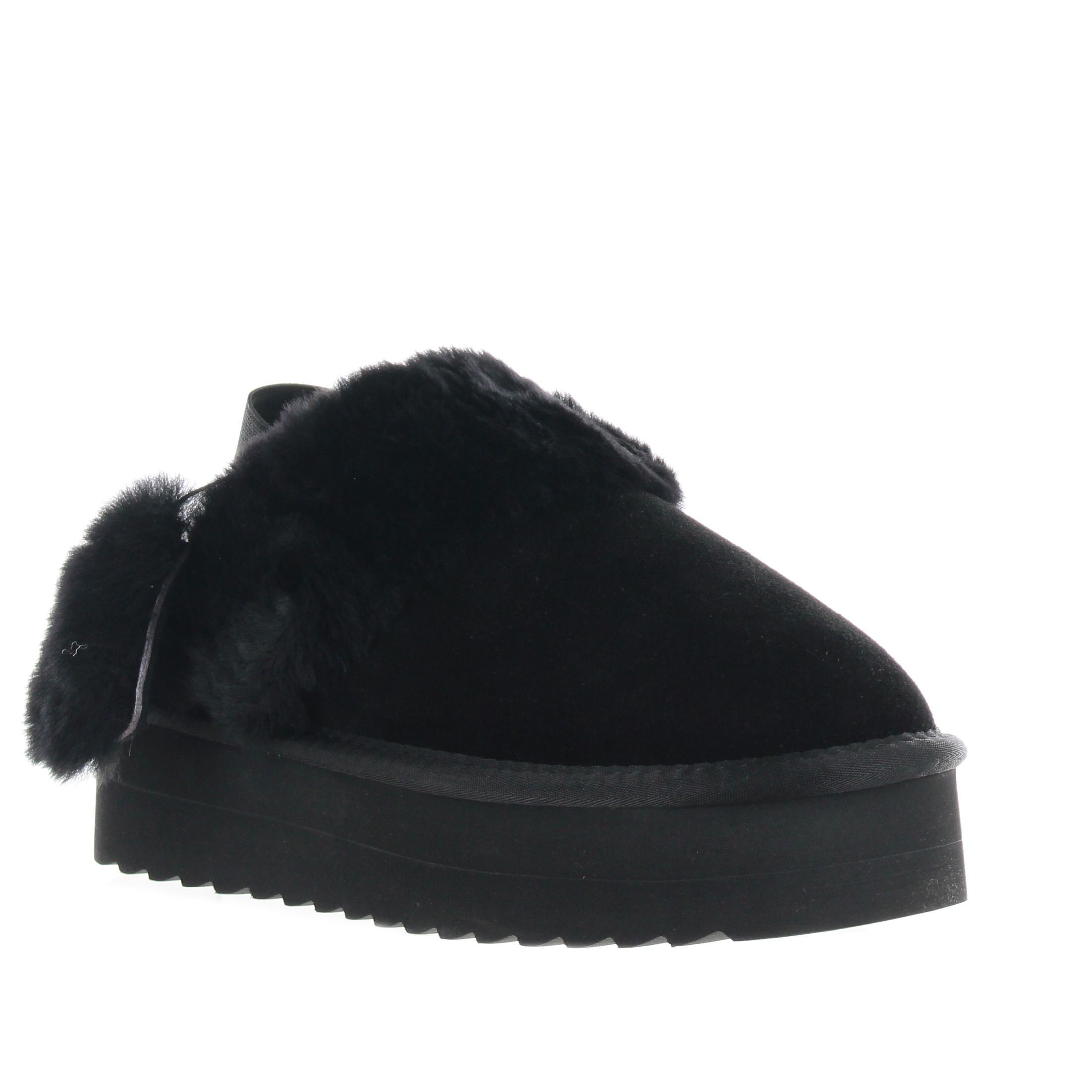 Colors of california sabot platform in camoscio da donna
