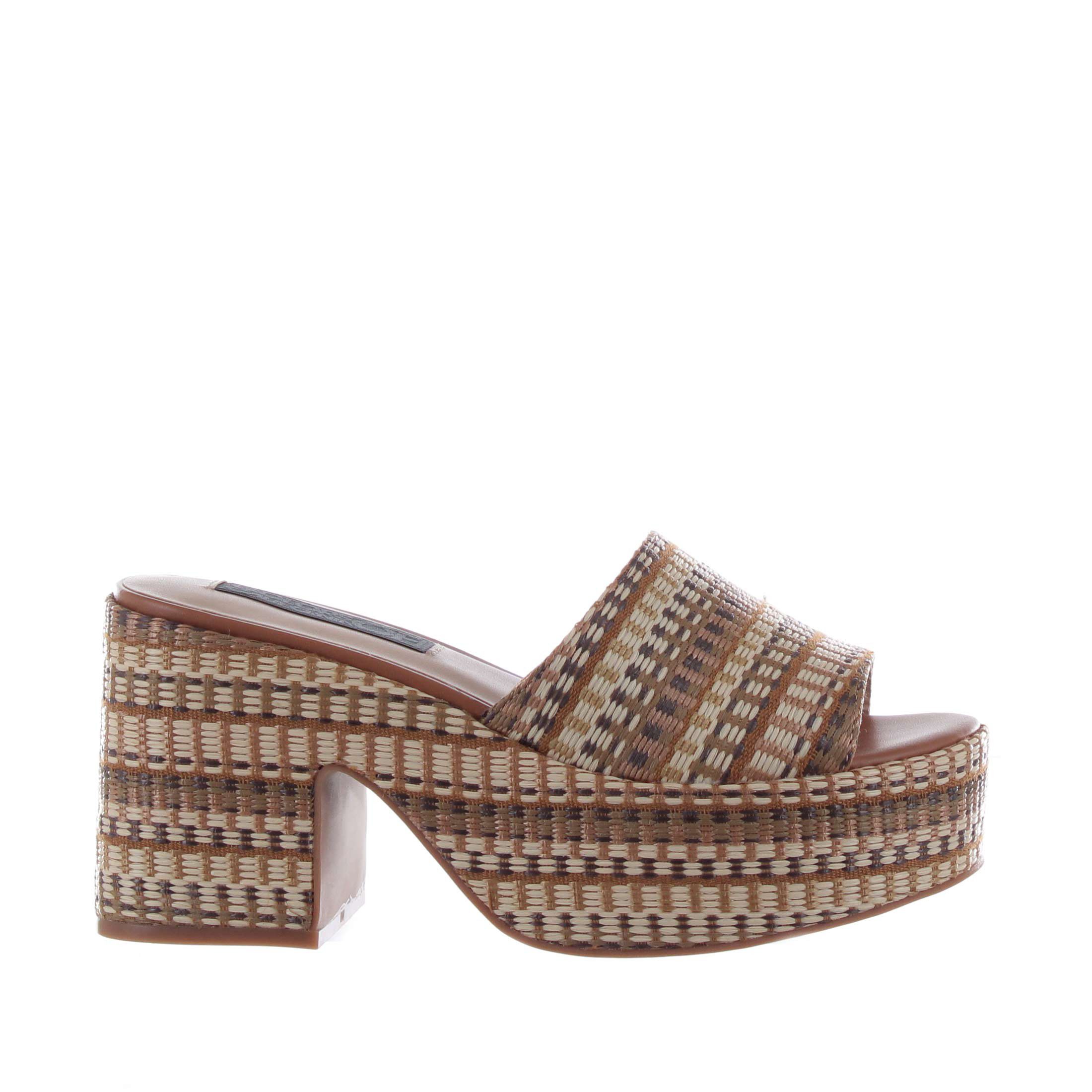 Colors of california sabot platform in rafia da donna