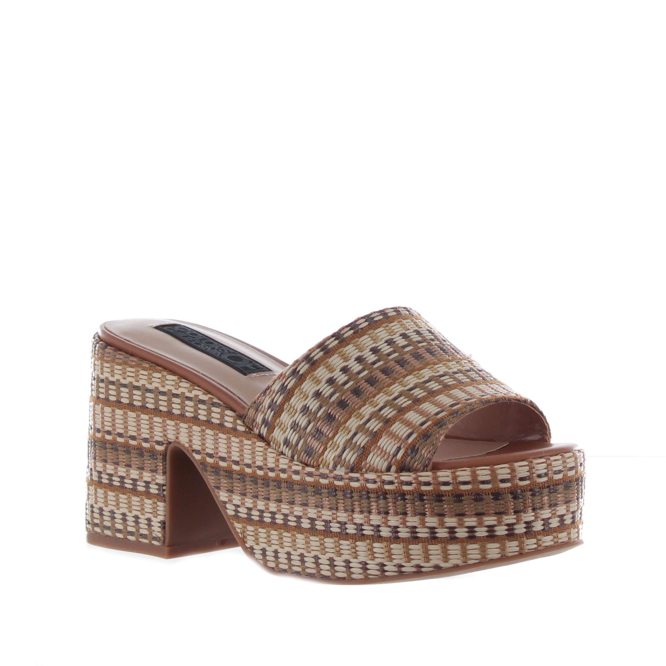 Colors of california sabot platform in rafia da donna