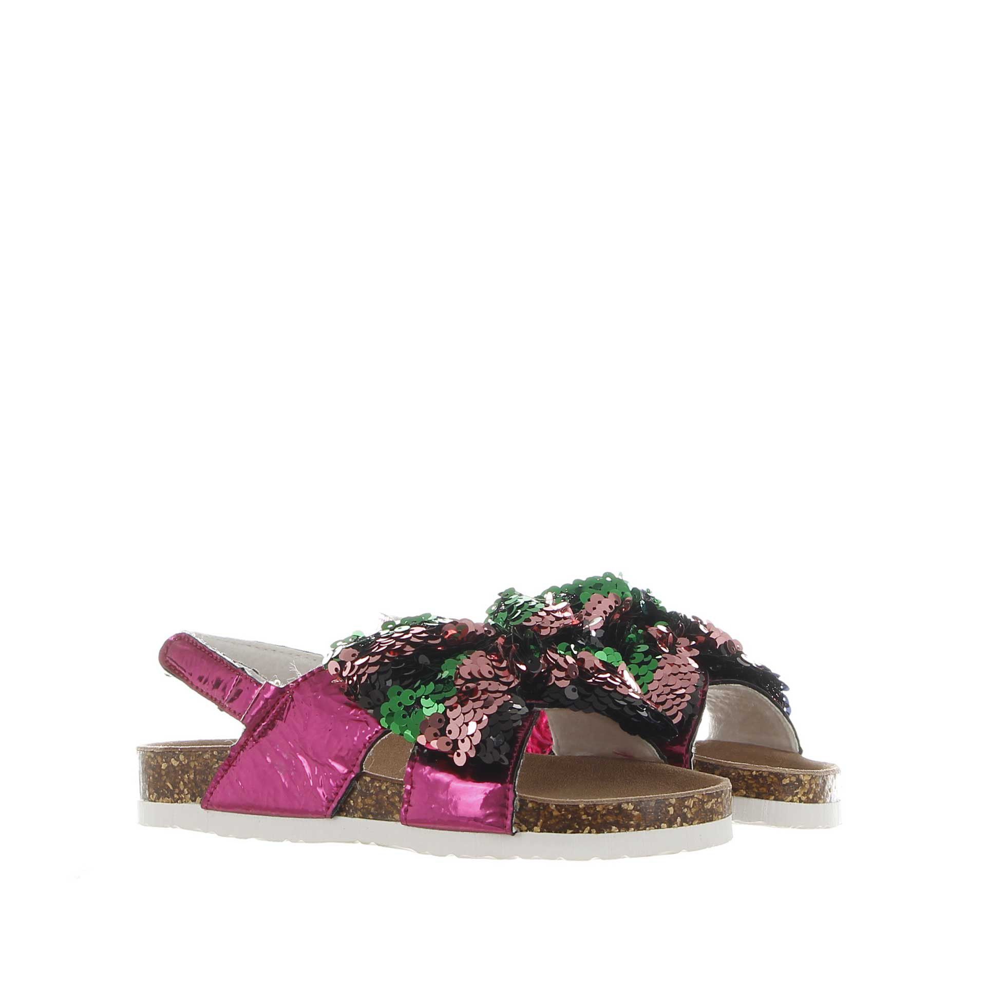 Colors of california sandalo in tessuto con fiocco da bambina