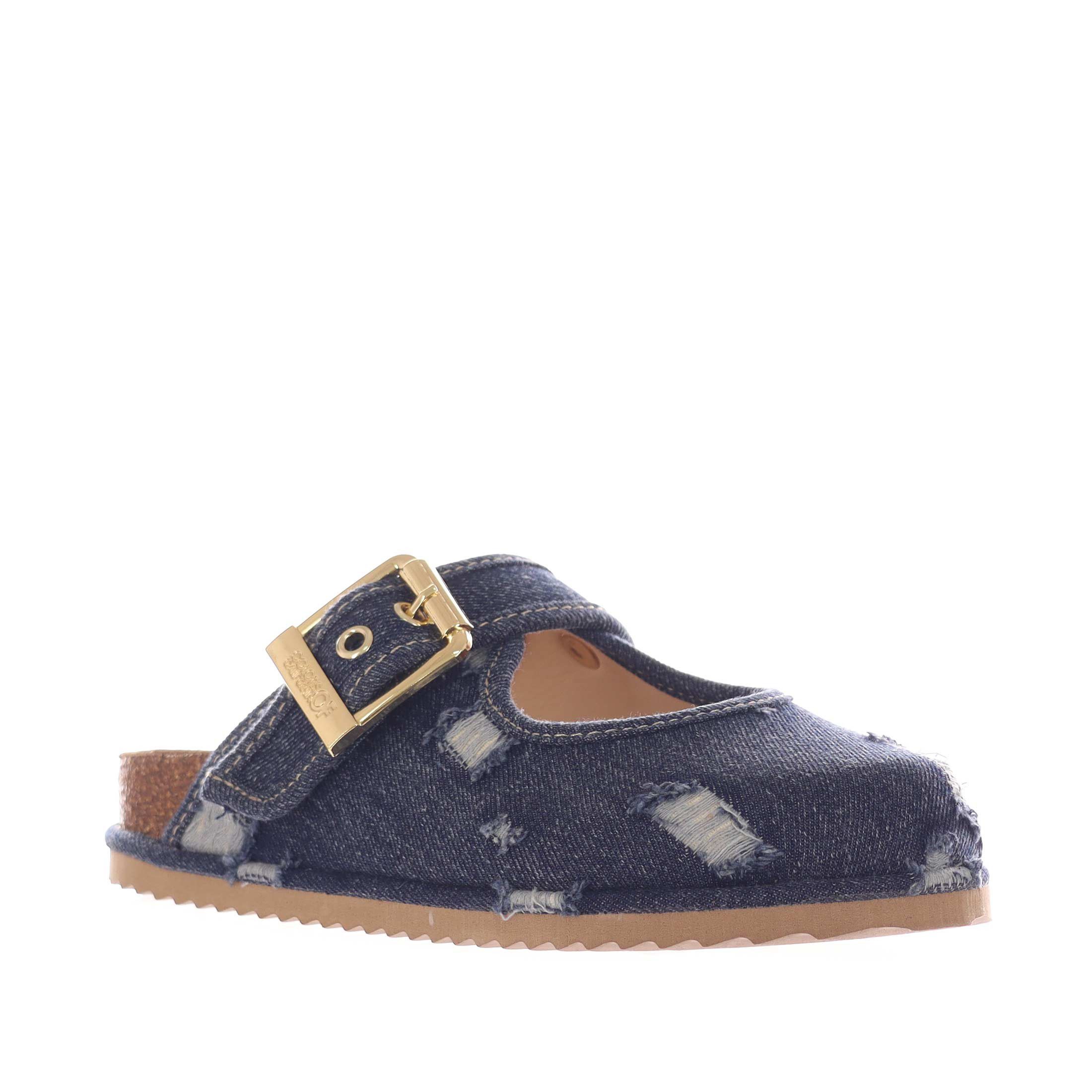 Colors of california sandalo mary-jane in denim da donna