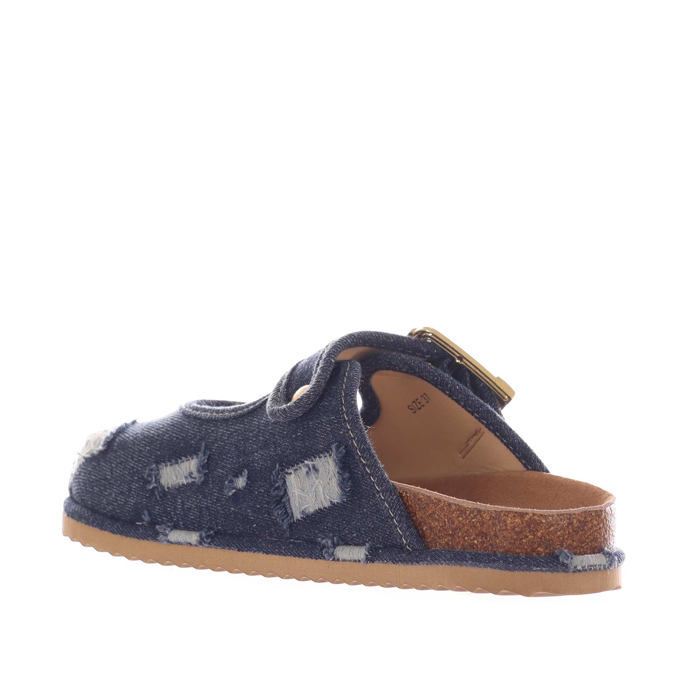 Colors of california sandalo mary-jane in denim da donna