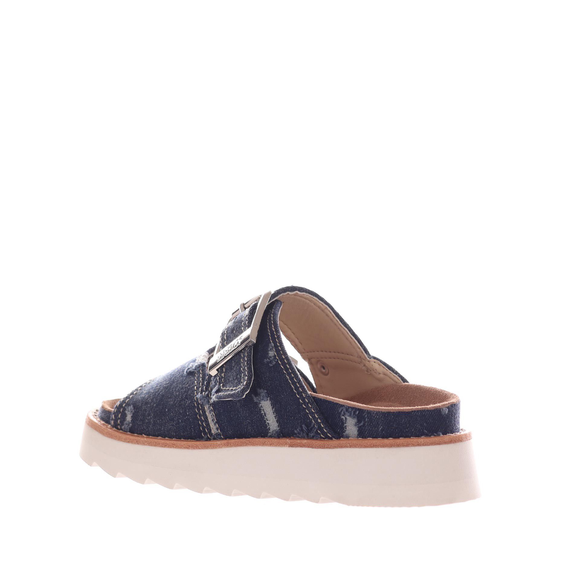 Colors of california sandalo platform in denim  da donna