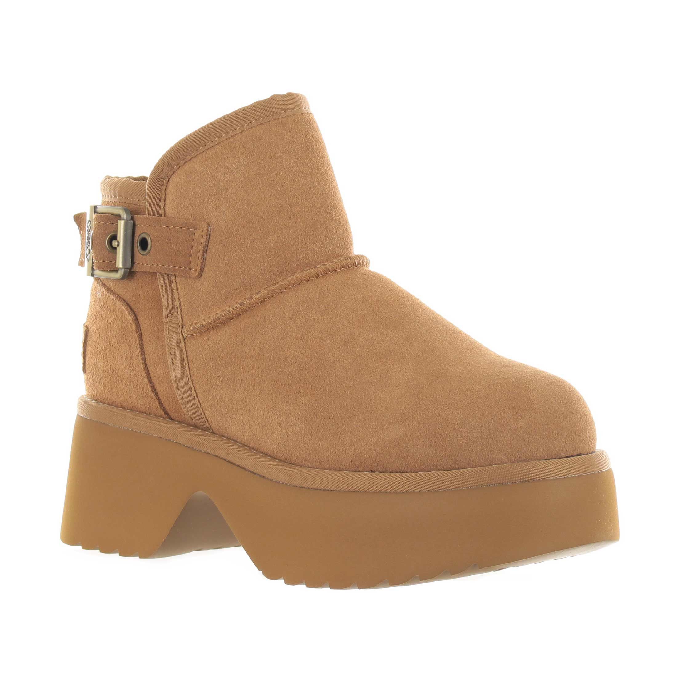 Colors of california stivaletto basic clogform in camoscio da donna
