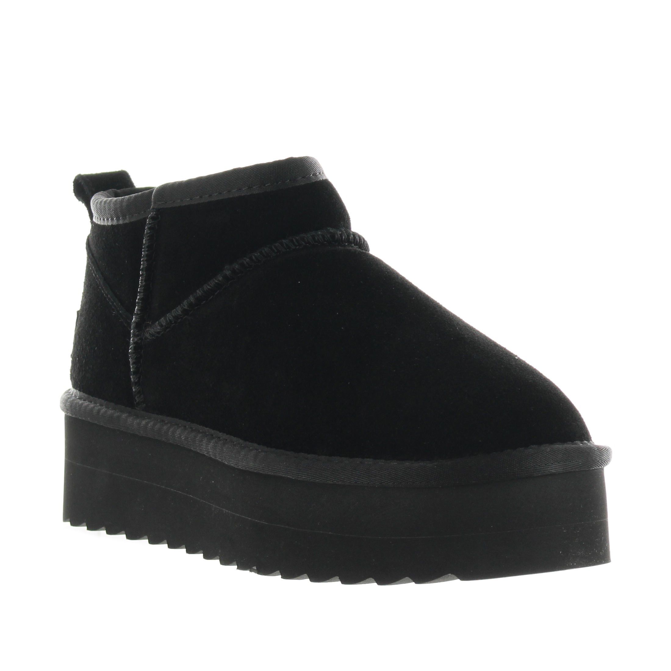 Colors of california stivaletto platform winter boot in camoscio da donna