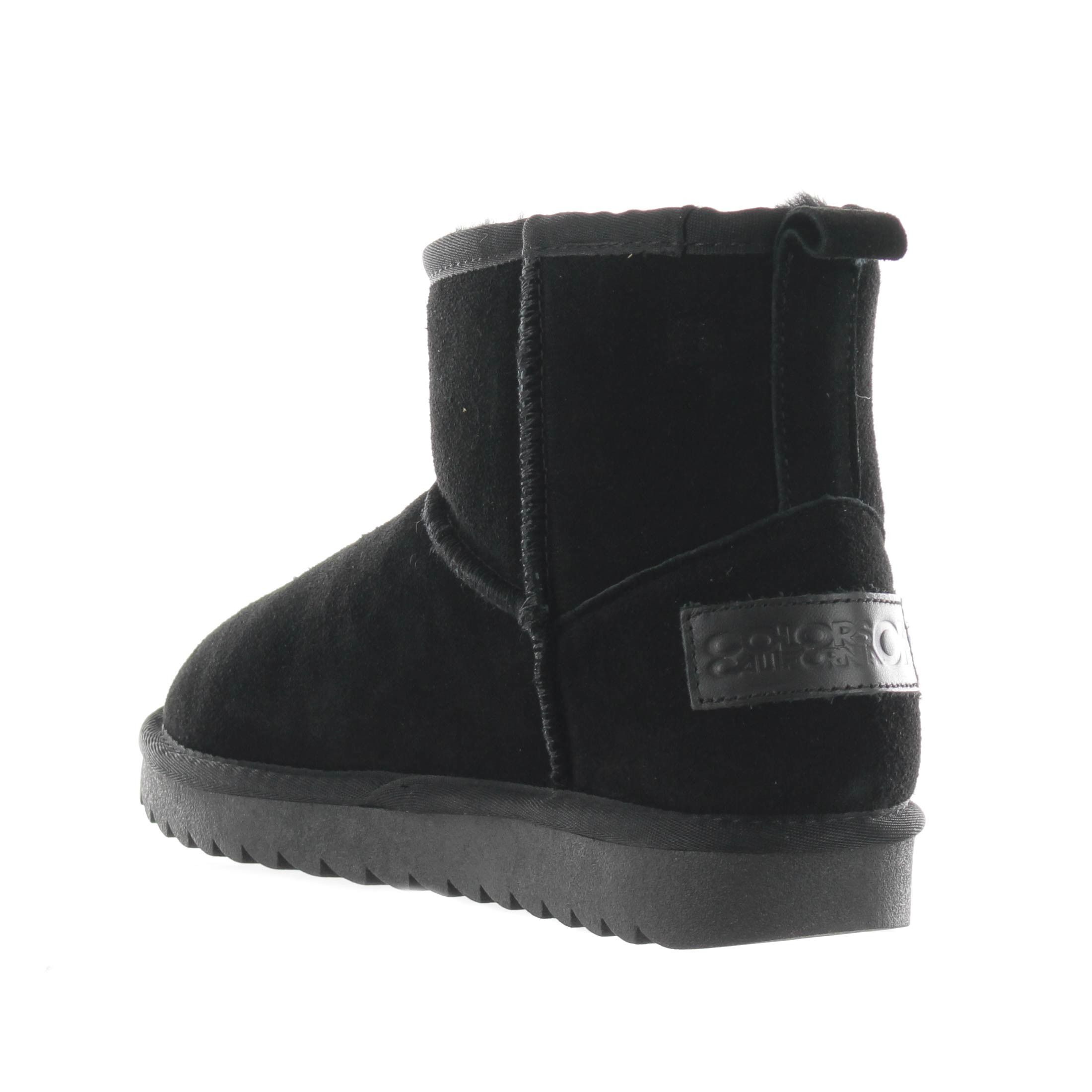 Colors of california stivaletto sheepskin in suede  da donna