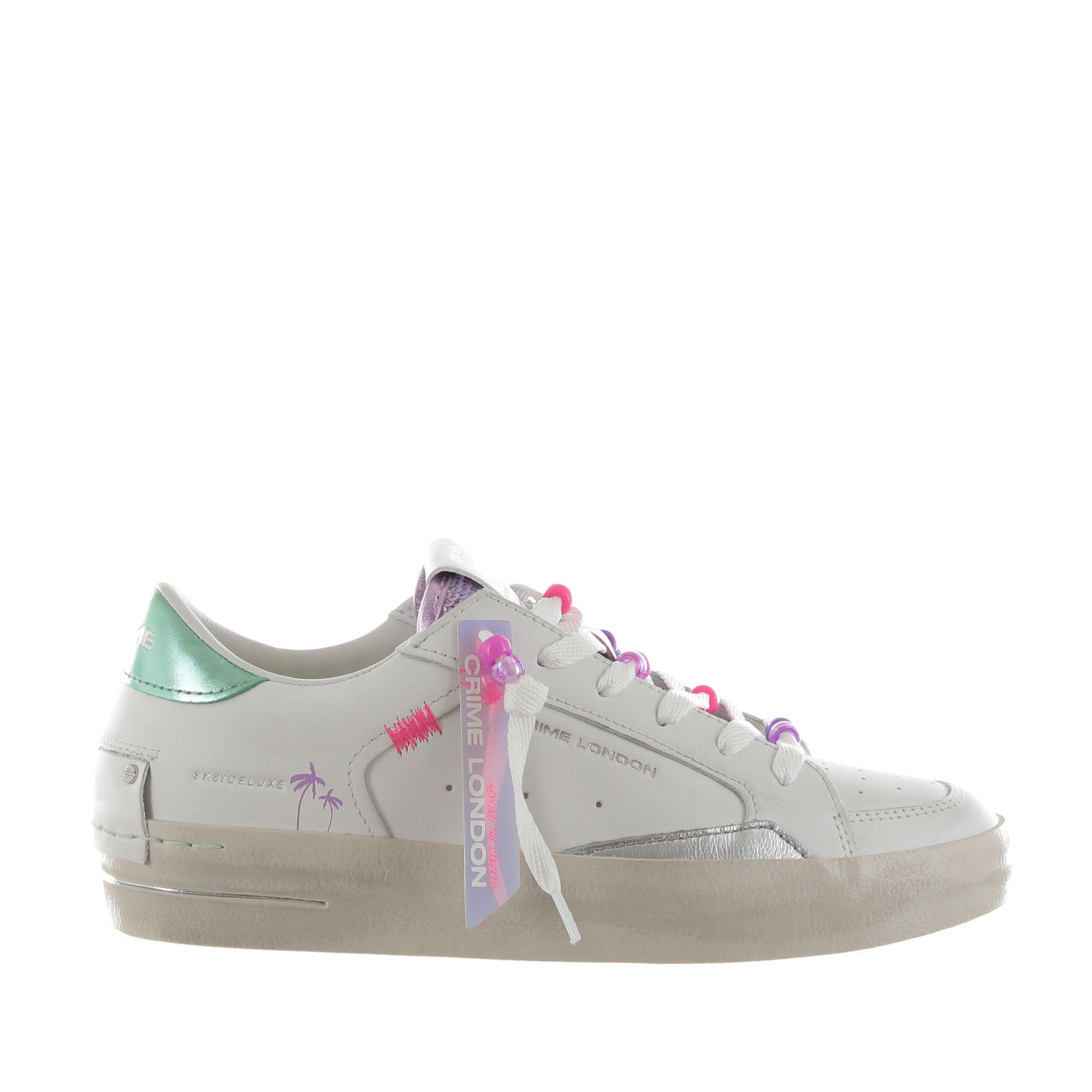 Crime london scarpa bianco pelle   da donna