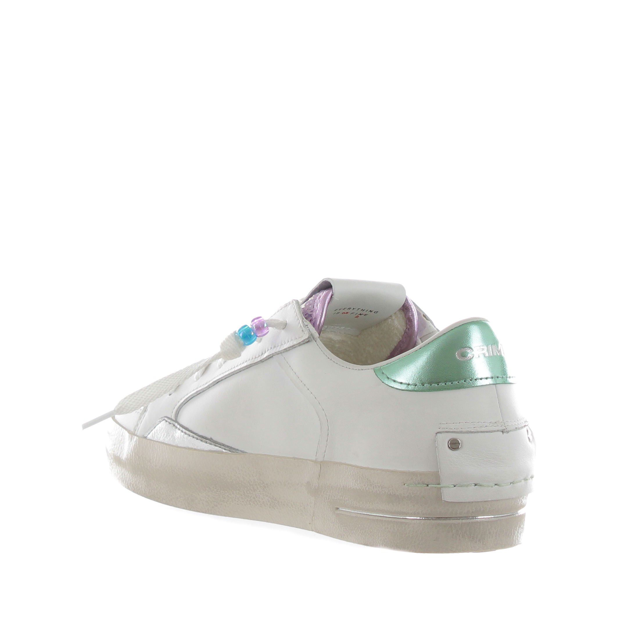 Crime london scarpa bianco pelle   da donna
