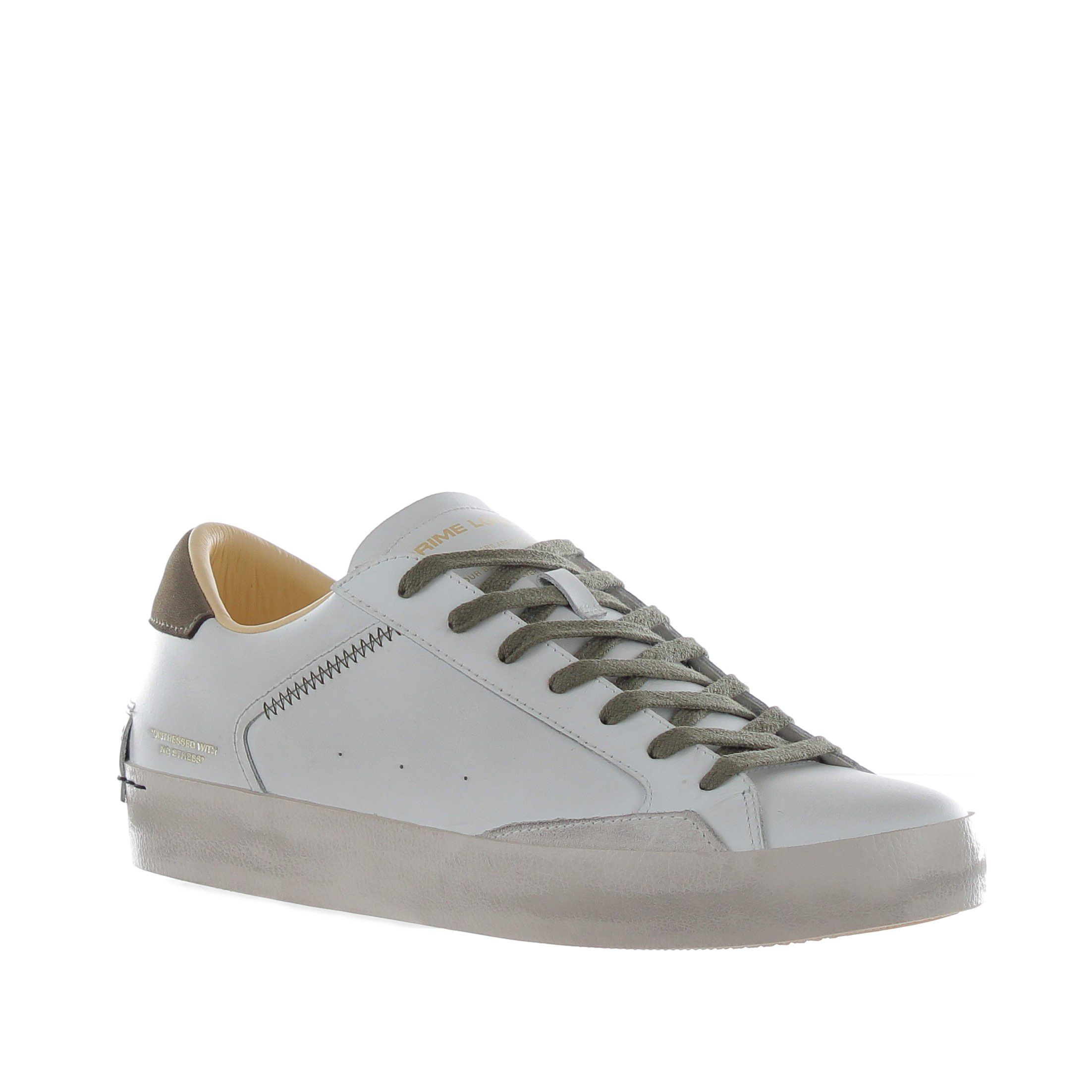 Crime london sneaker distressed in pelle da uomo