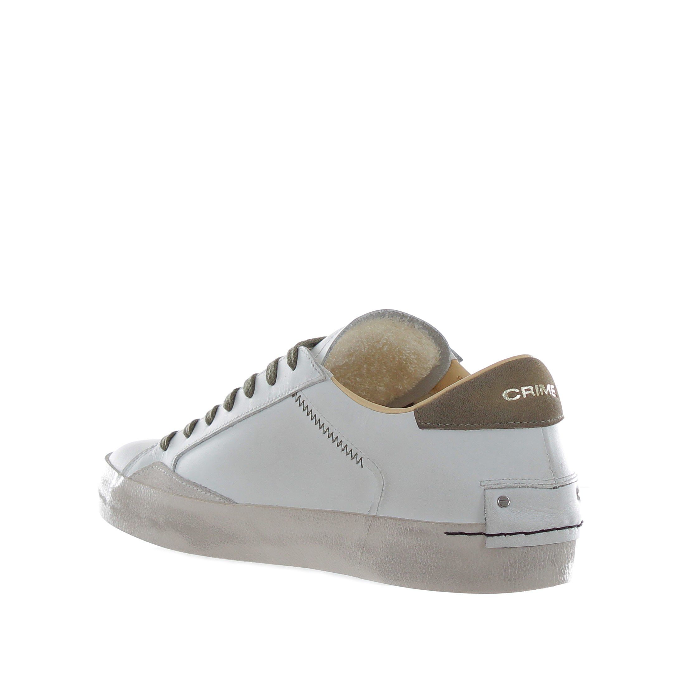 Crime london sneaker distressed in pelle da uomo