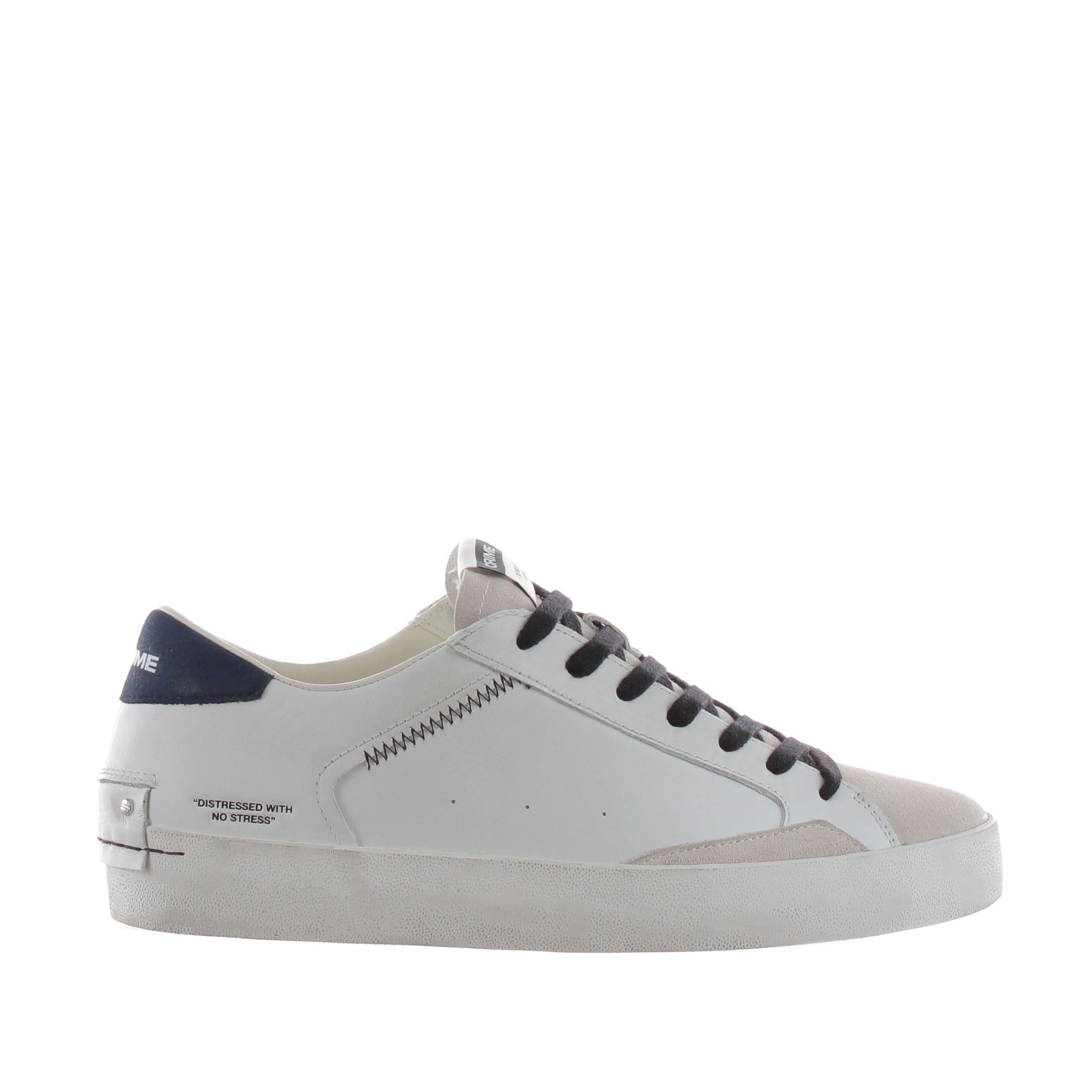 Crime london sneaker distressed in pelle da uomo