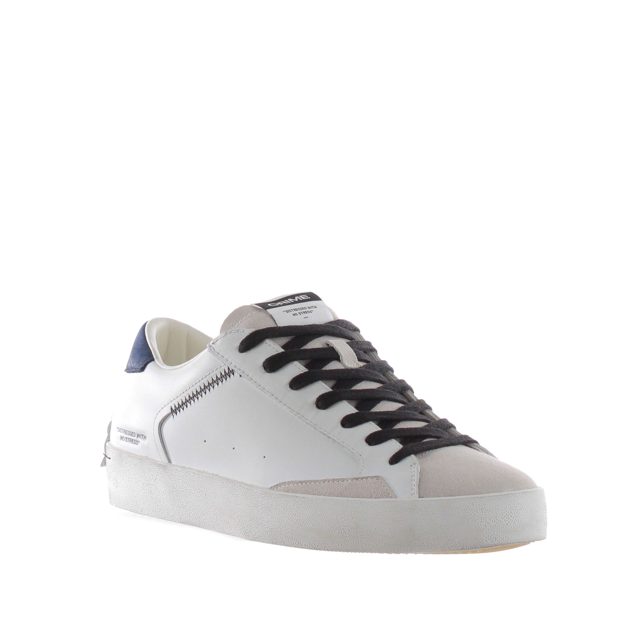 Crime london sneaker distressed in pelle da uomo