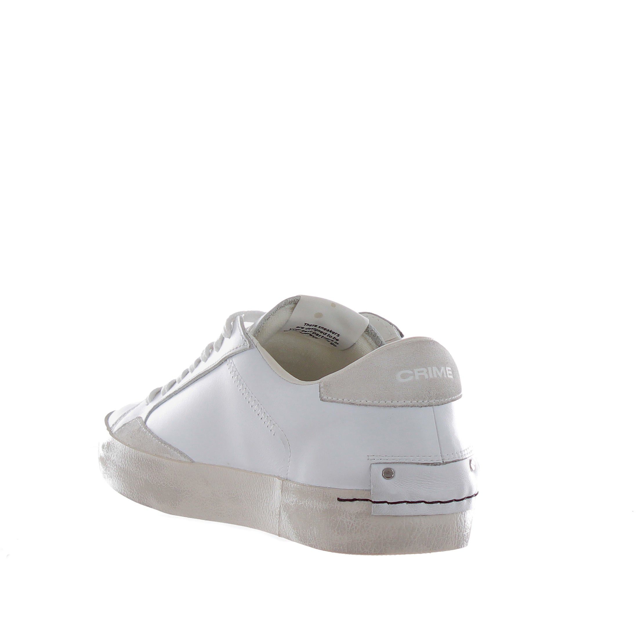Crime london sneaker distressed in pelle da uomo