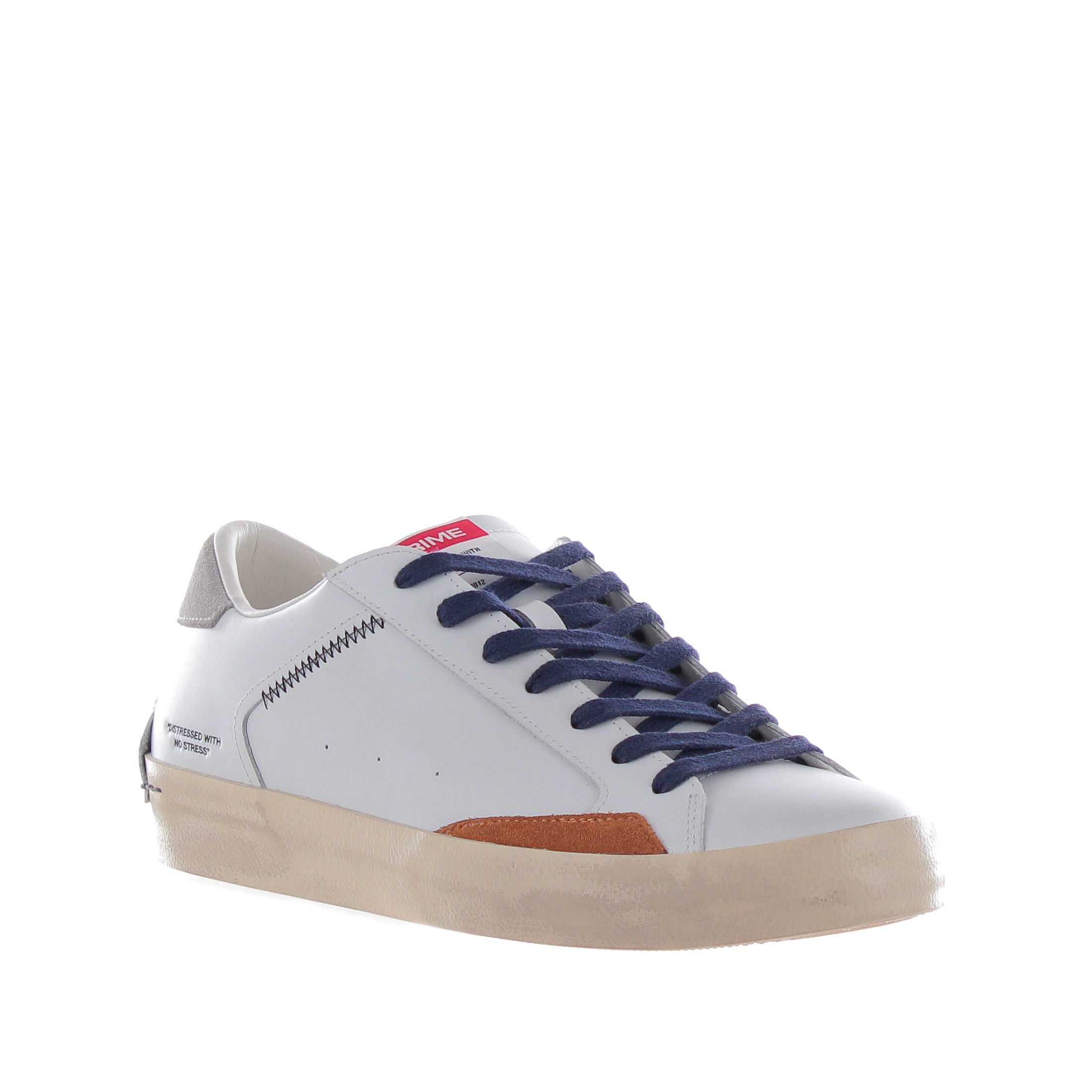 Crime london sneaker distressed in pelle da uomo