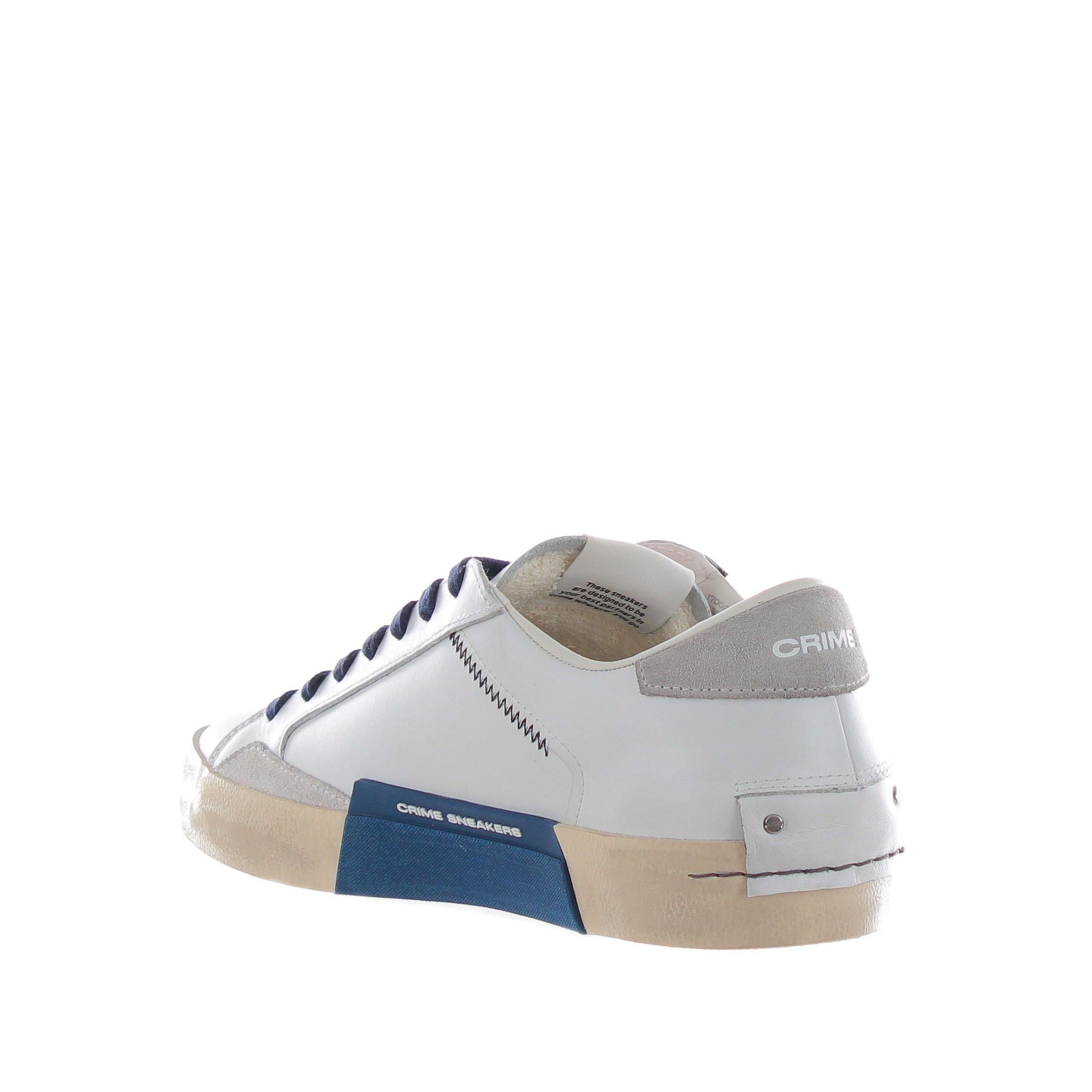 Crime london sneaker distressed in pelle da uomo