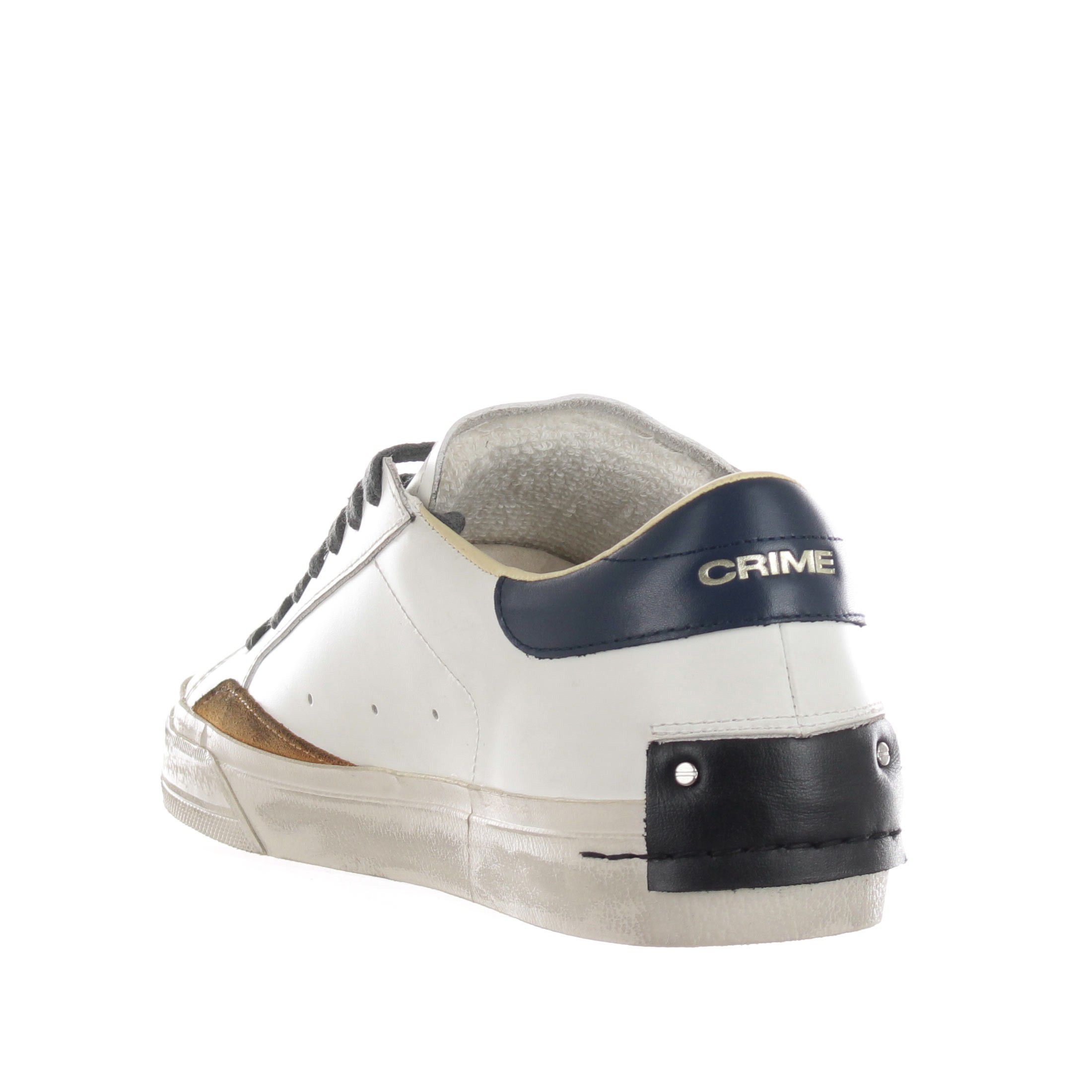 Crime london sneaker distressed in pelle da uomo