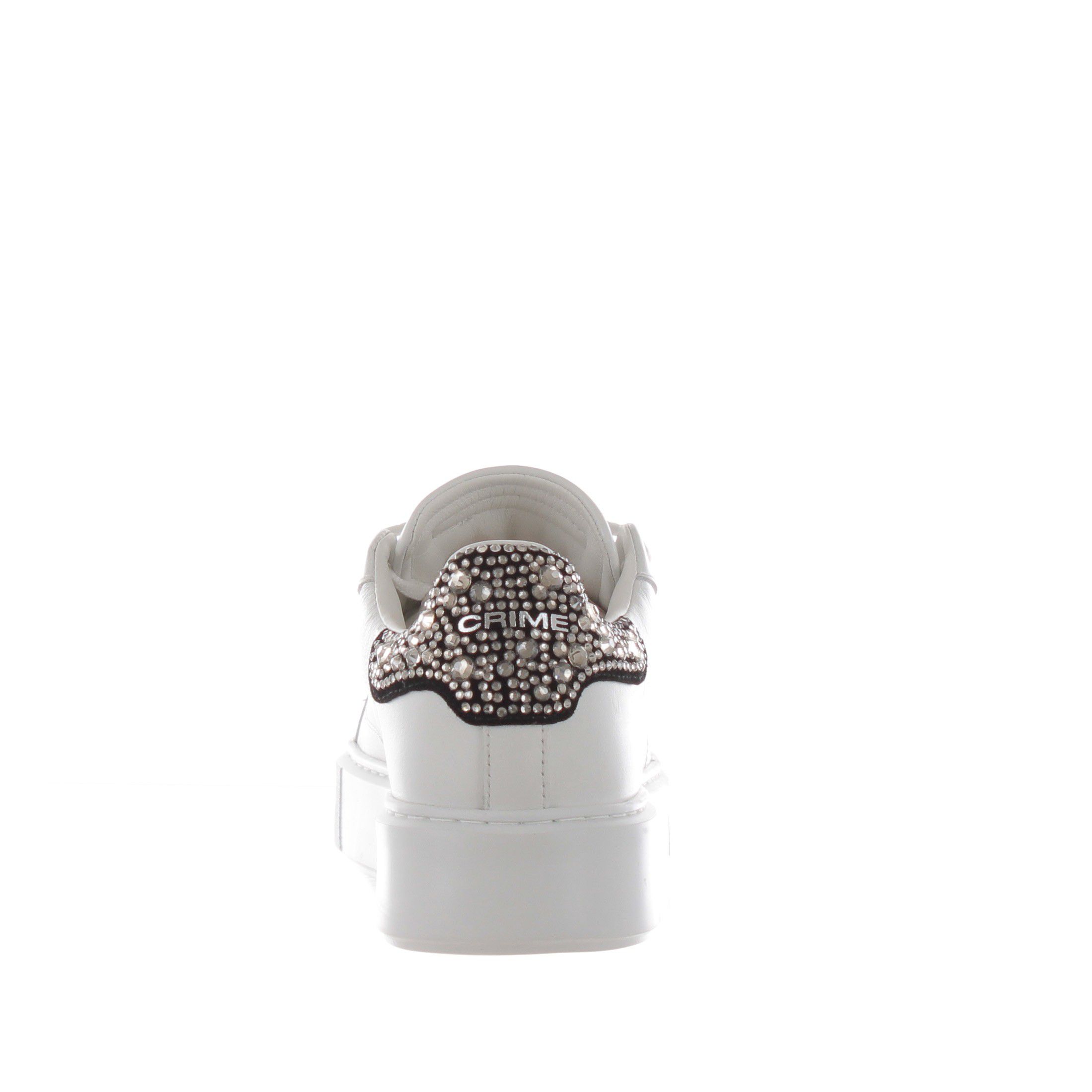 Crime london sneaker new extralight in pelle con strass da donna