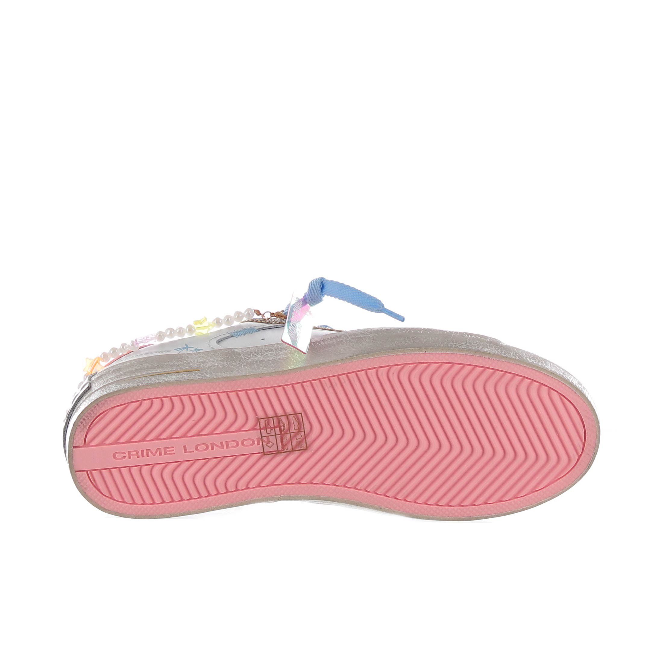 Crime london sneaker sk8 deluxe in pelle  da donna
