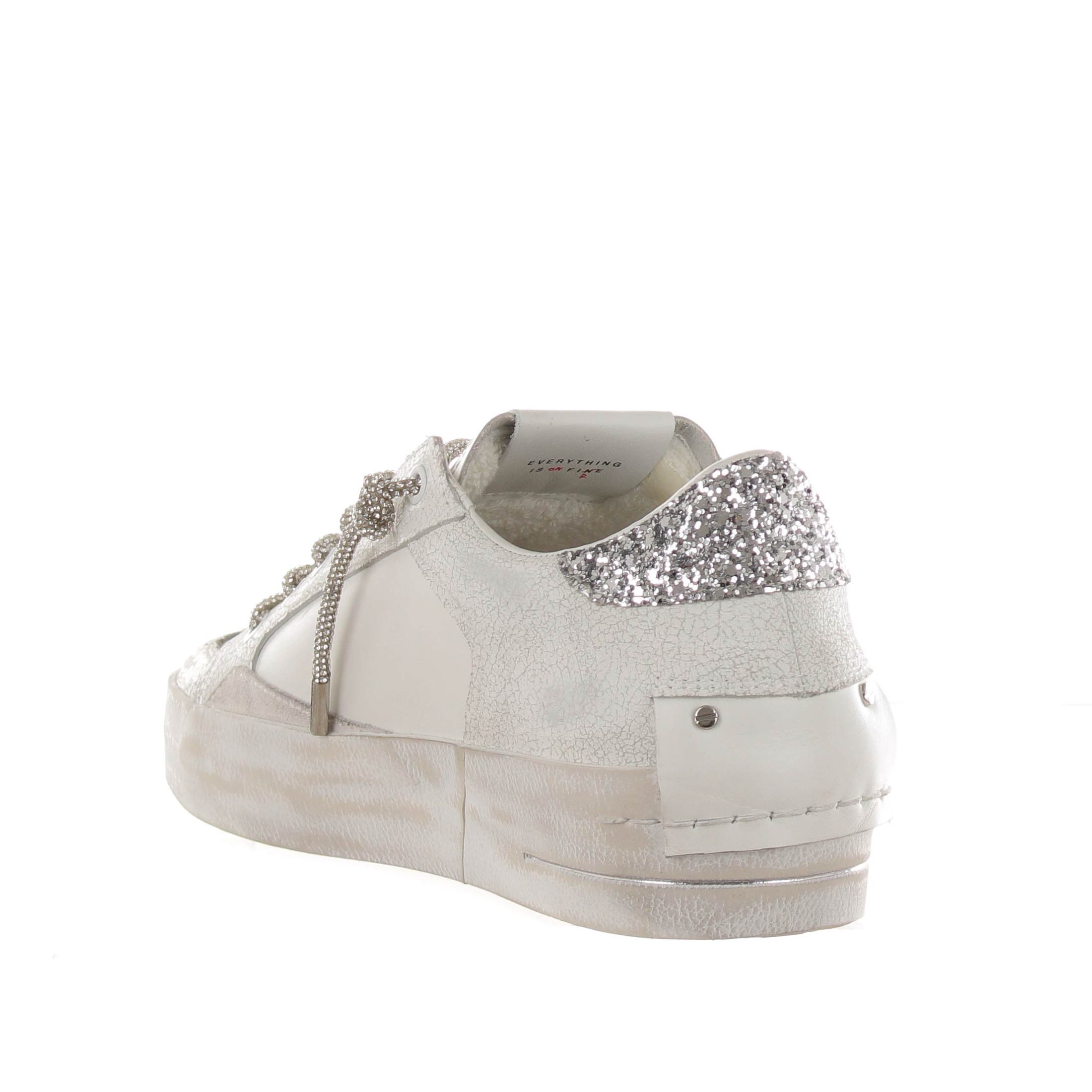 Crime london sneaker sk8 deluxe in pelle  da donna