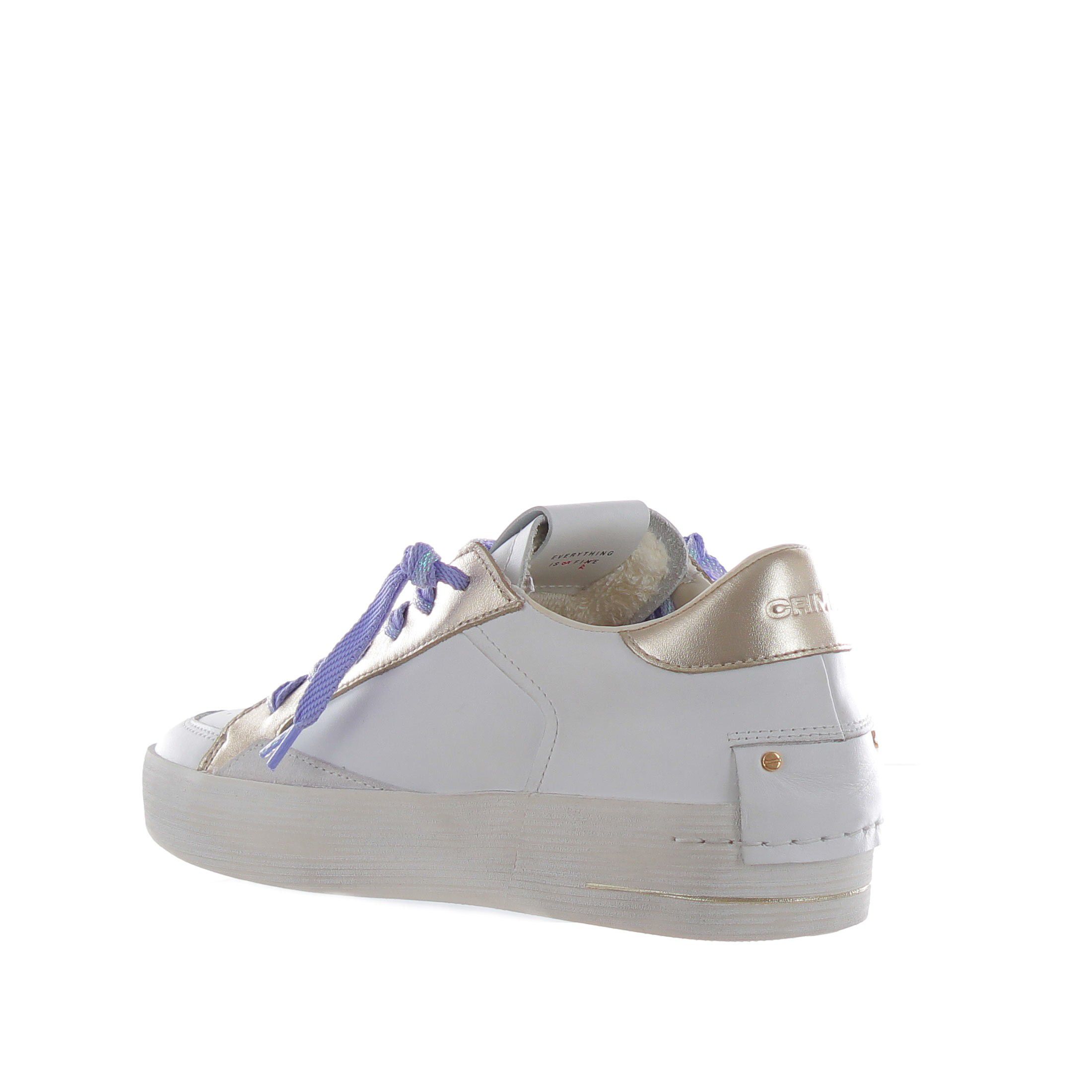 Crime london sneaker sk8 deluxe in pelle  da donna