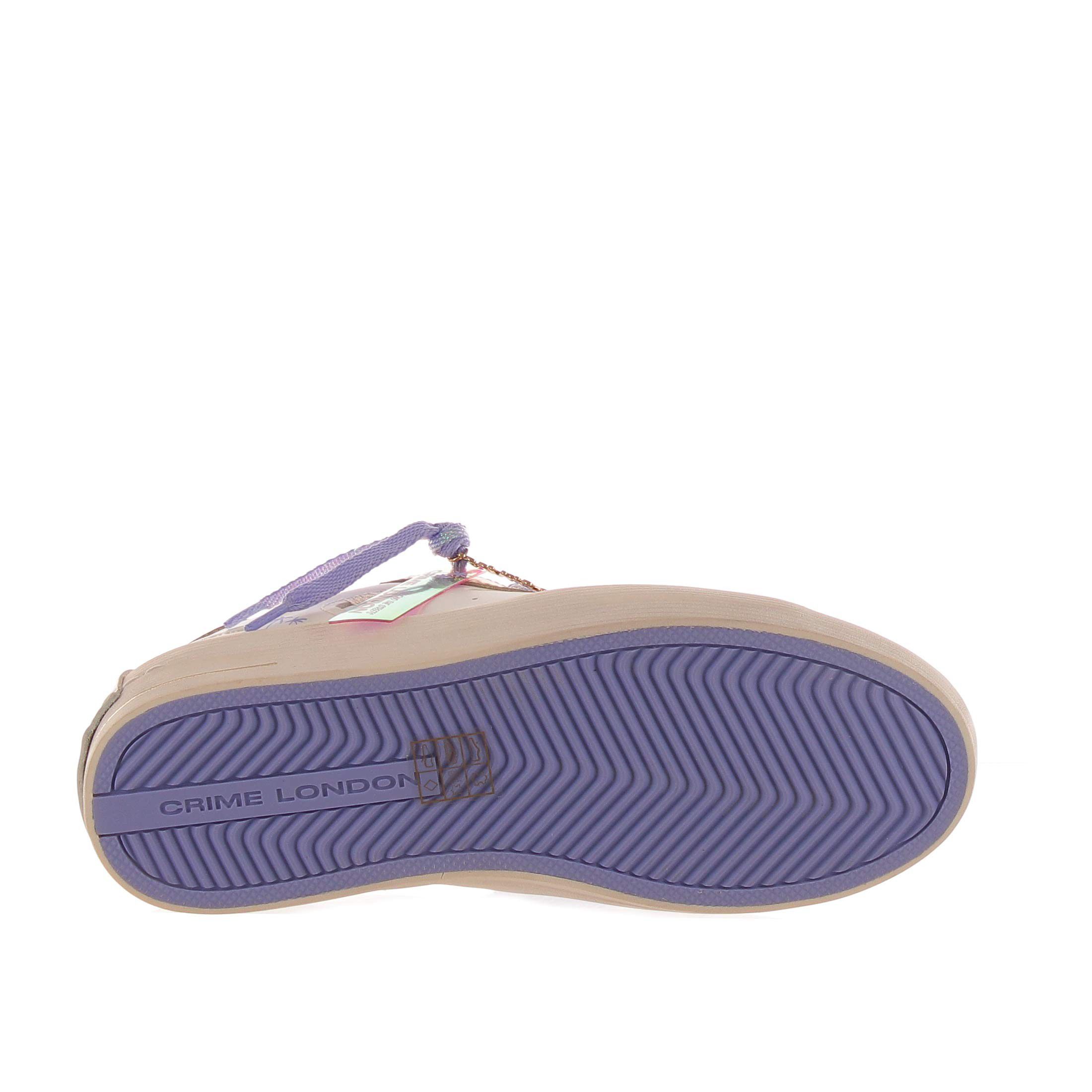 Crime london sneaker sk8 deluxe in pelle  da donna