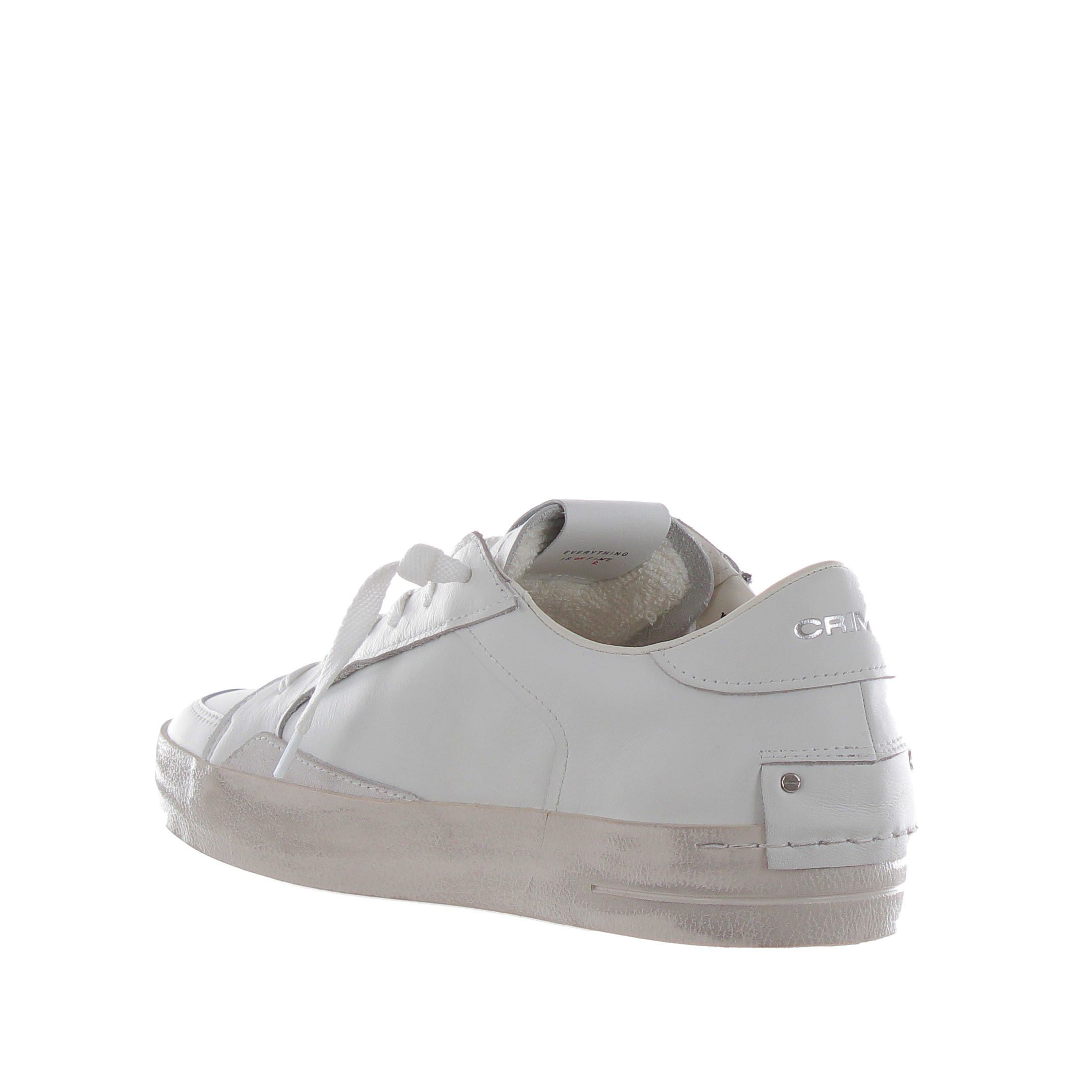 Crime london sneaker sk8 deluxe in pelle da uomo