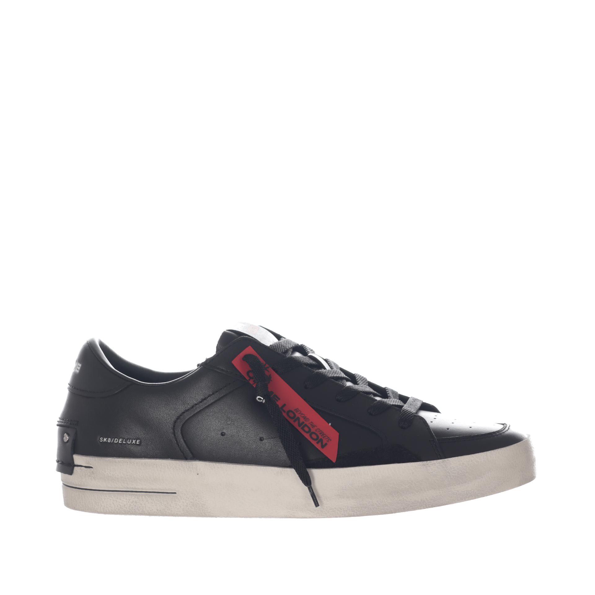 Crime london sneaker sk8 deluxe in pelle da uomo