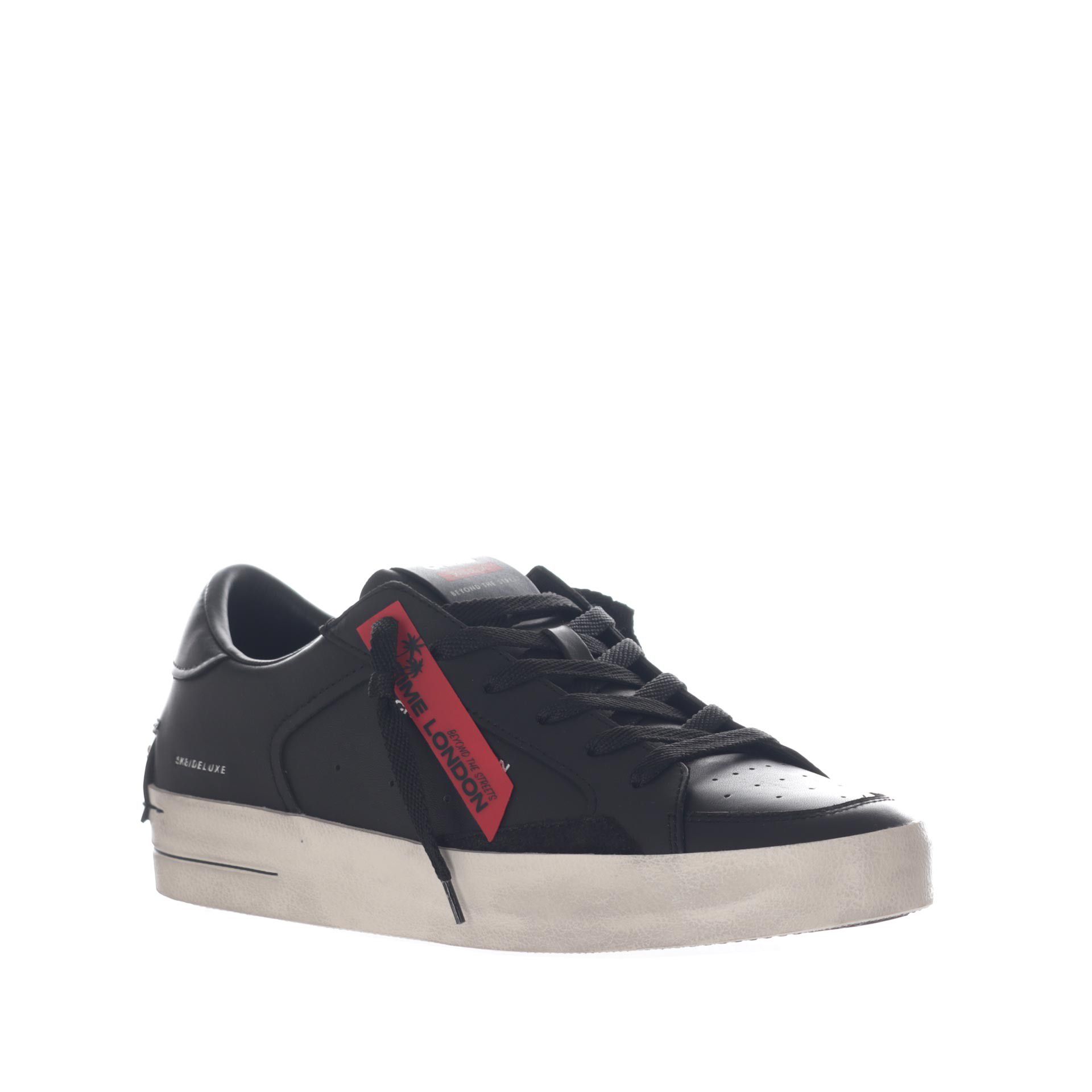 Crime london sneaker sk8 deluxe in pelle da uomo