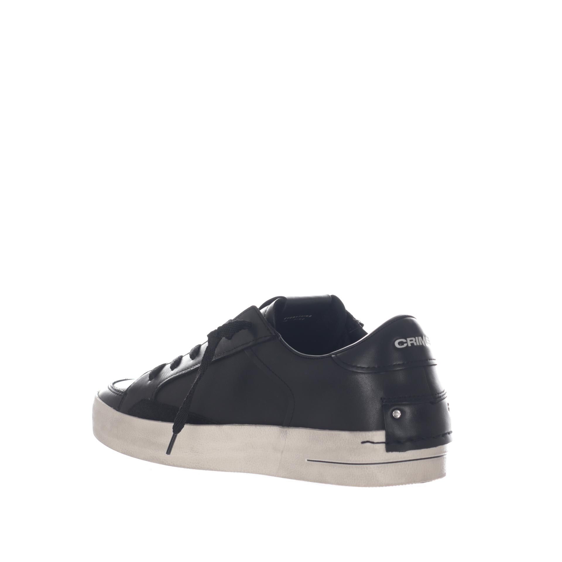 Crime london sneaker sk8 deluxe in pelle da uomo