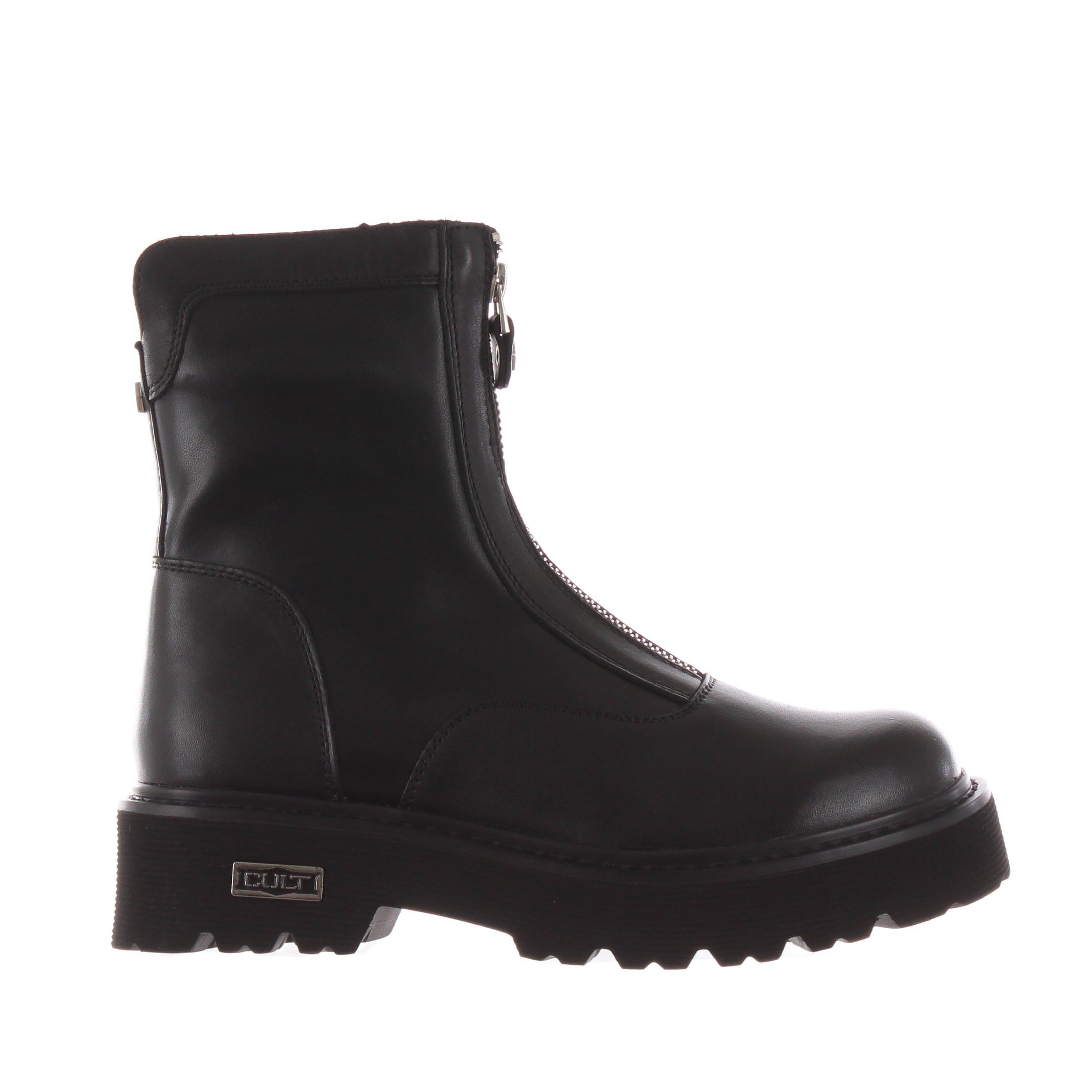 Cult stivaletto slash 4346 in pelle con zip frontale da donna