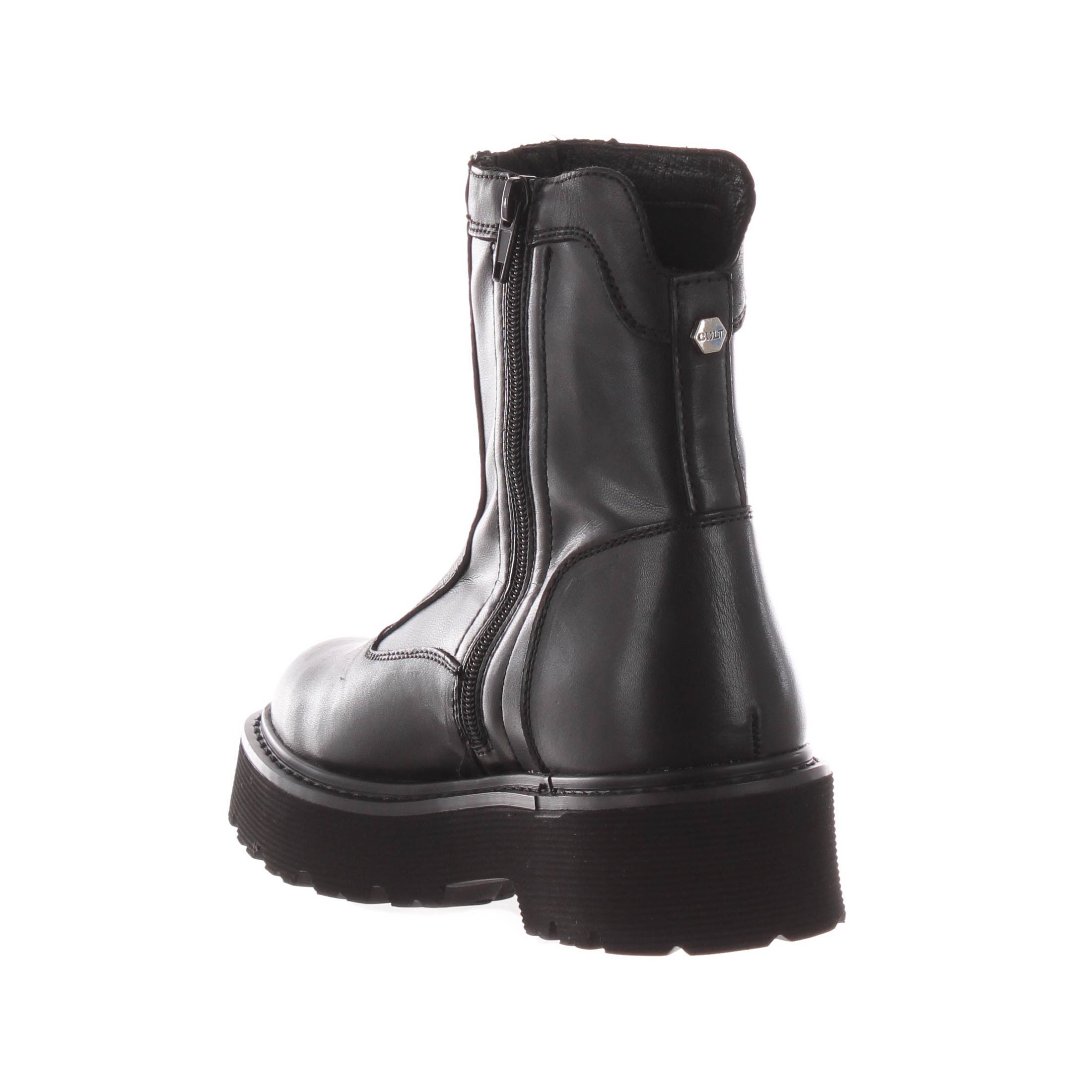 Cult stivaletto slash 4346 in pelle con zip frontale da donna
