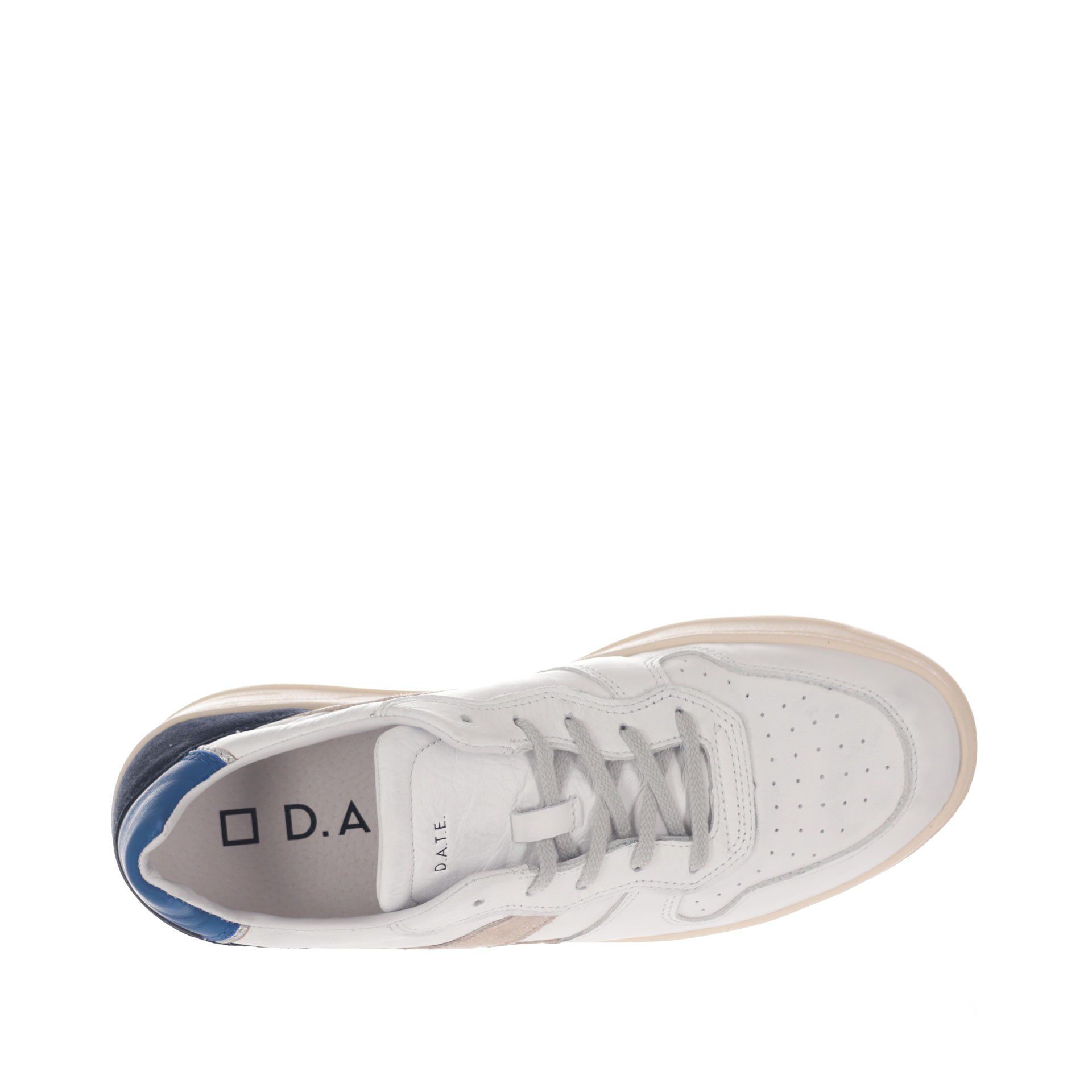 D.a.t.e. sneaker court 2.0 vintage in pelle da uomo