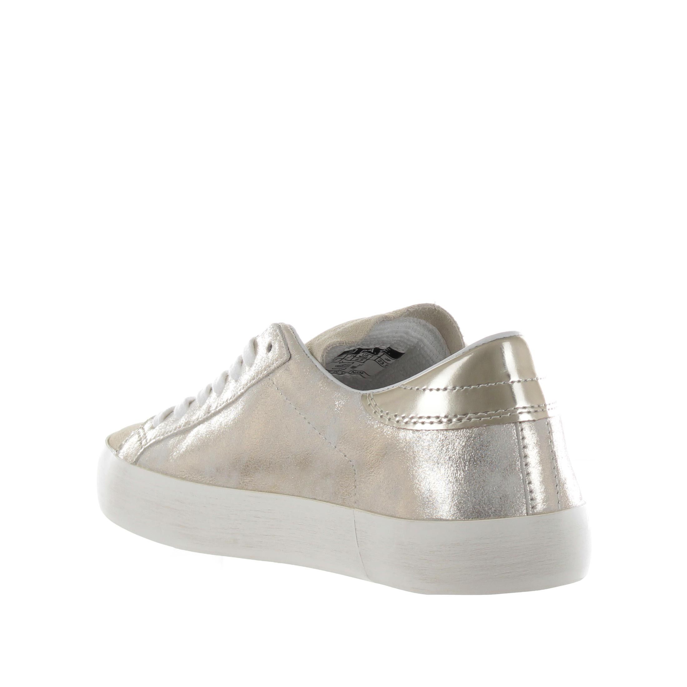 D.a.t.e. sneaker hill low stardust in pelle metal da donna