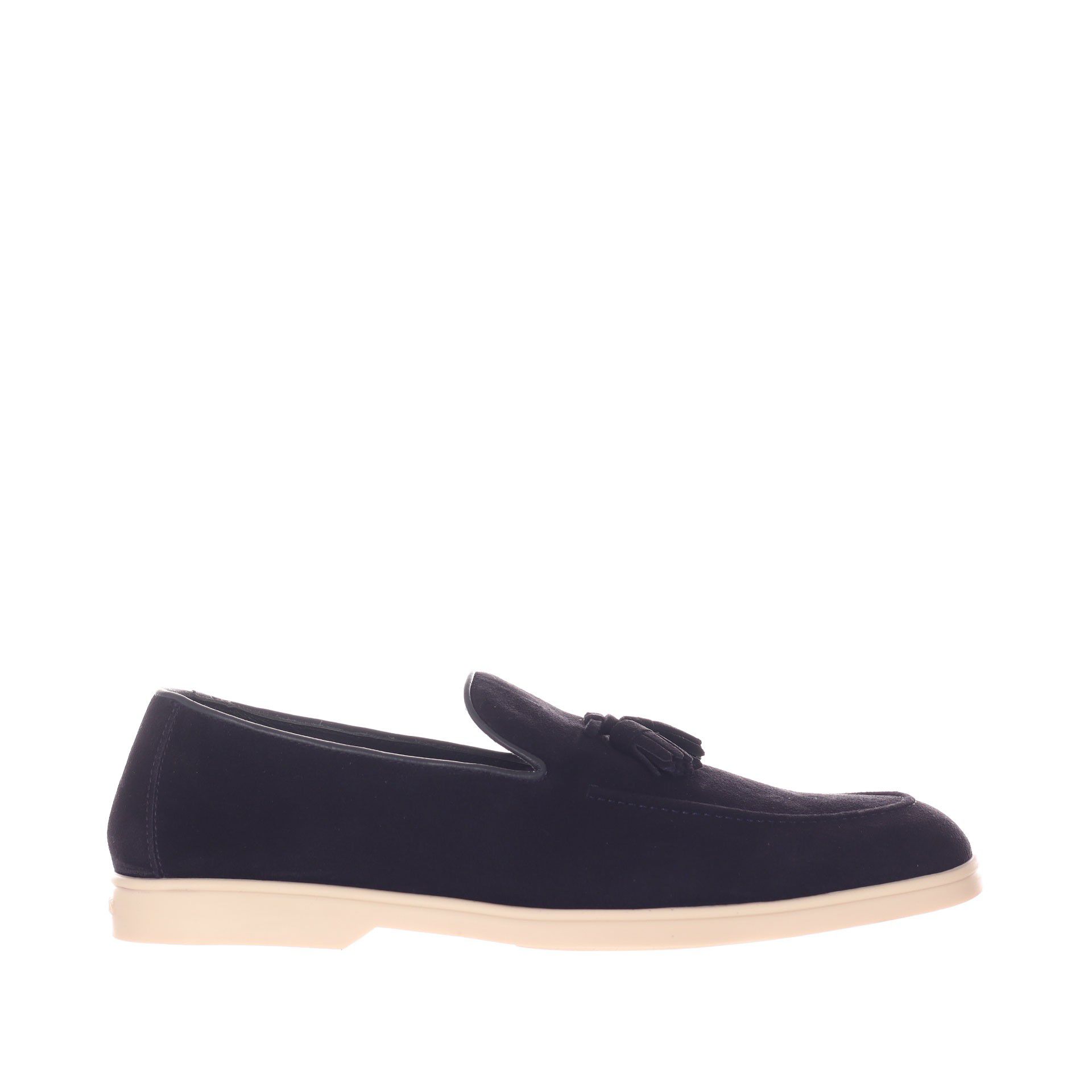 Doucal's mocassino tassel adler in camoscio da uomo