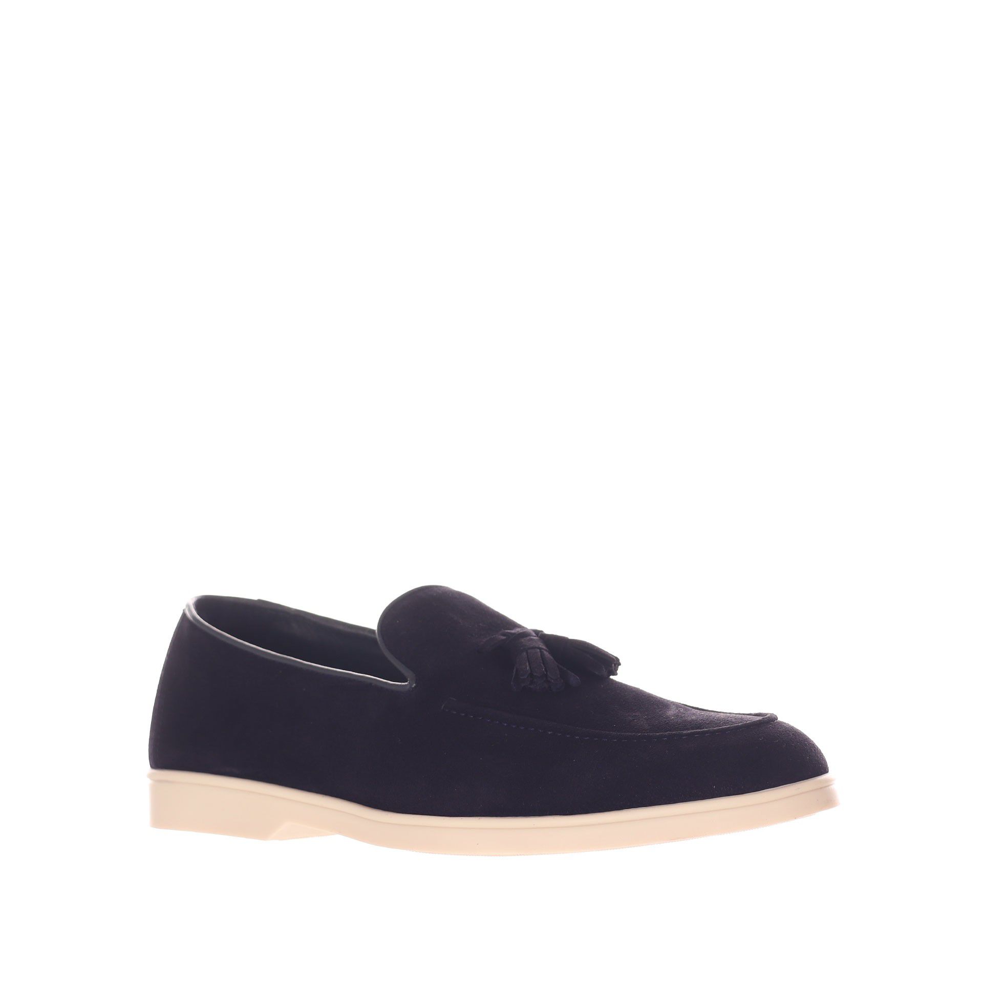 Doucal's mocassino tassel adler in camoscio da uomo