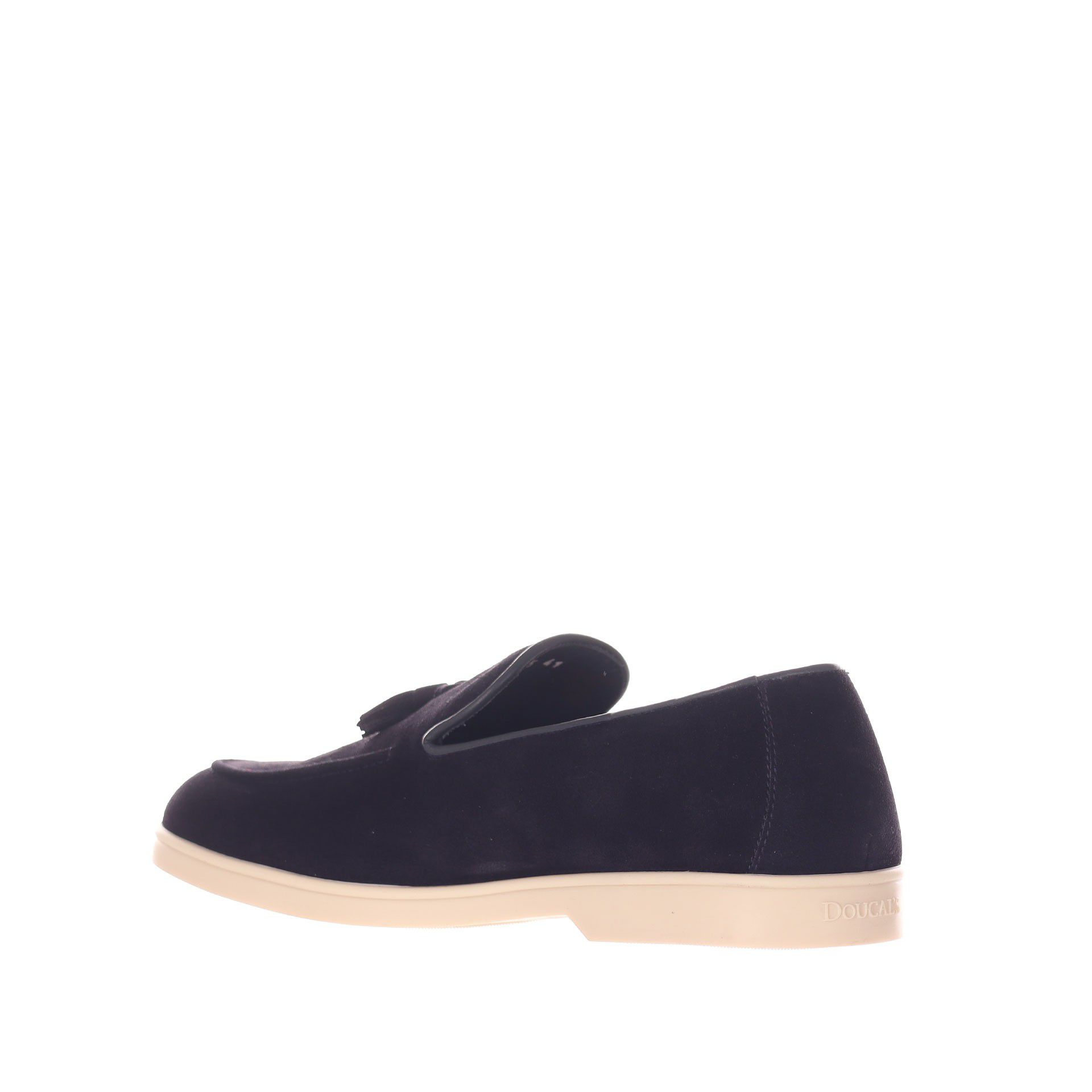 Doucal's mocassino tassel adler in camoscio da uomo