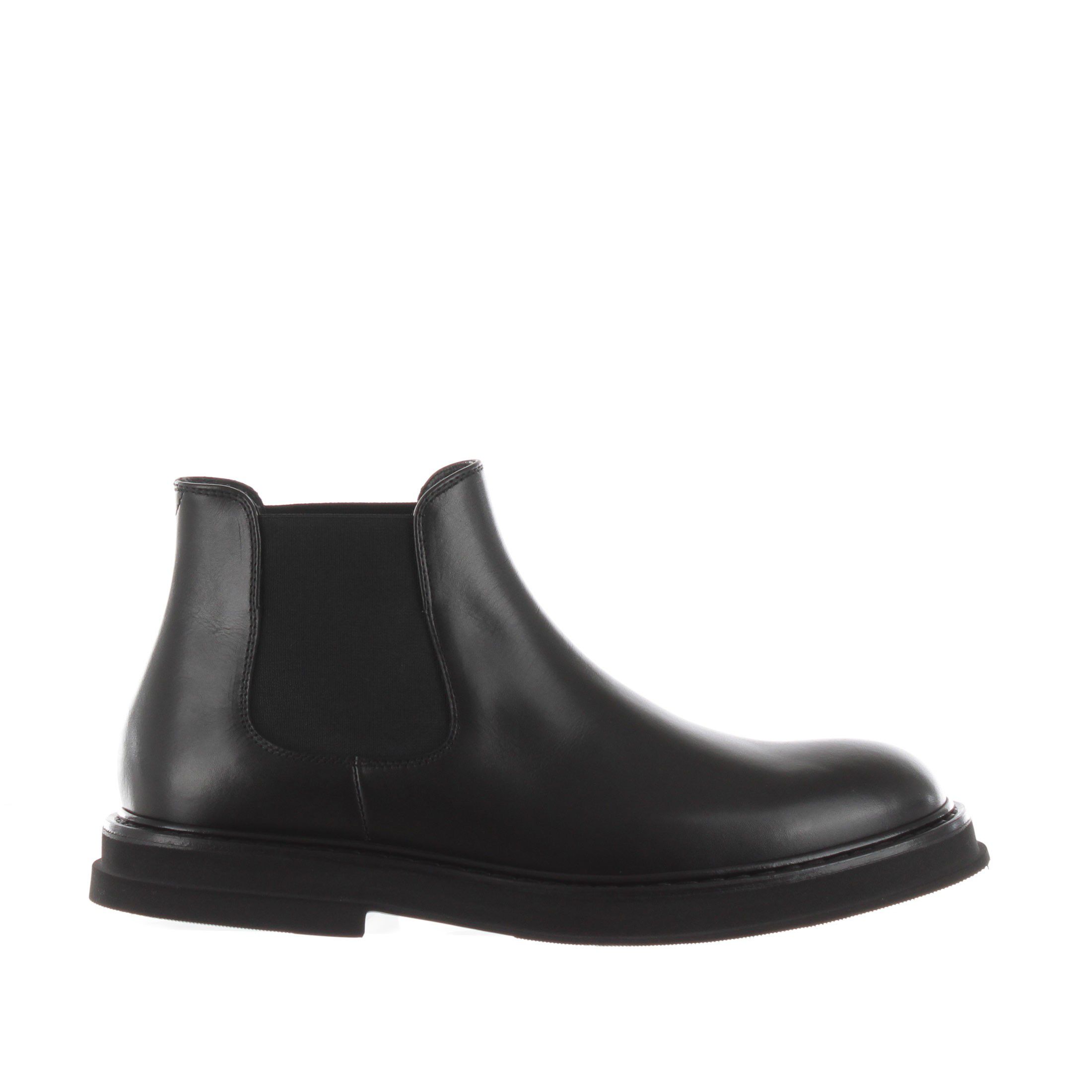 Stivaletto beatles in pelle