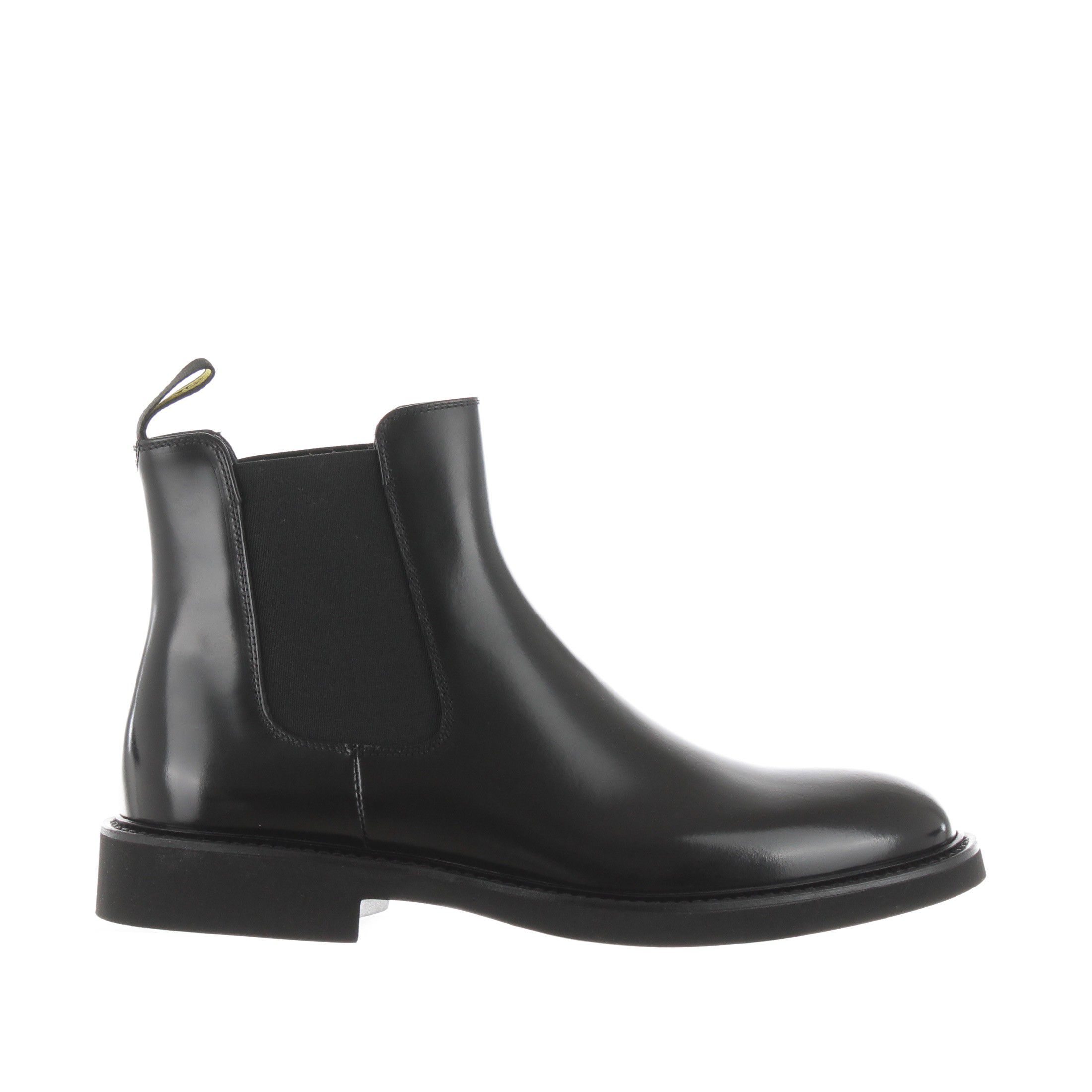 Doucal's stivaletto beatles in pelle semilucida da uomo
