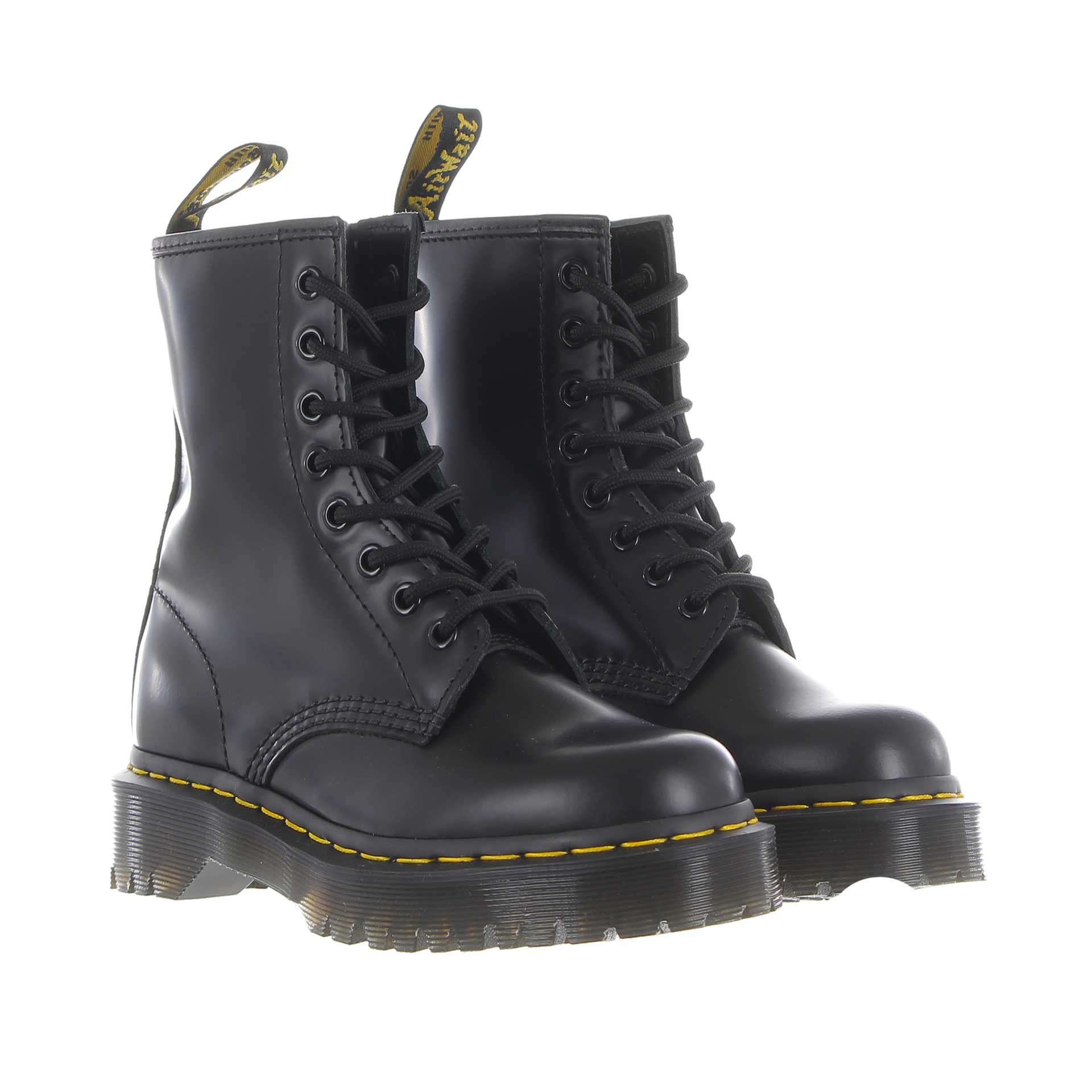 Dr. martens stivaletto platform 1460 bex in pelle smooth da donna