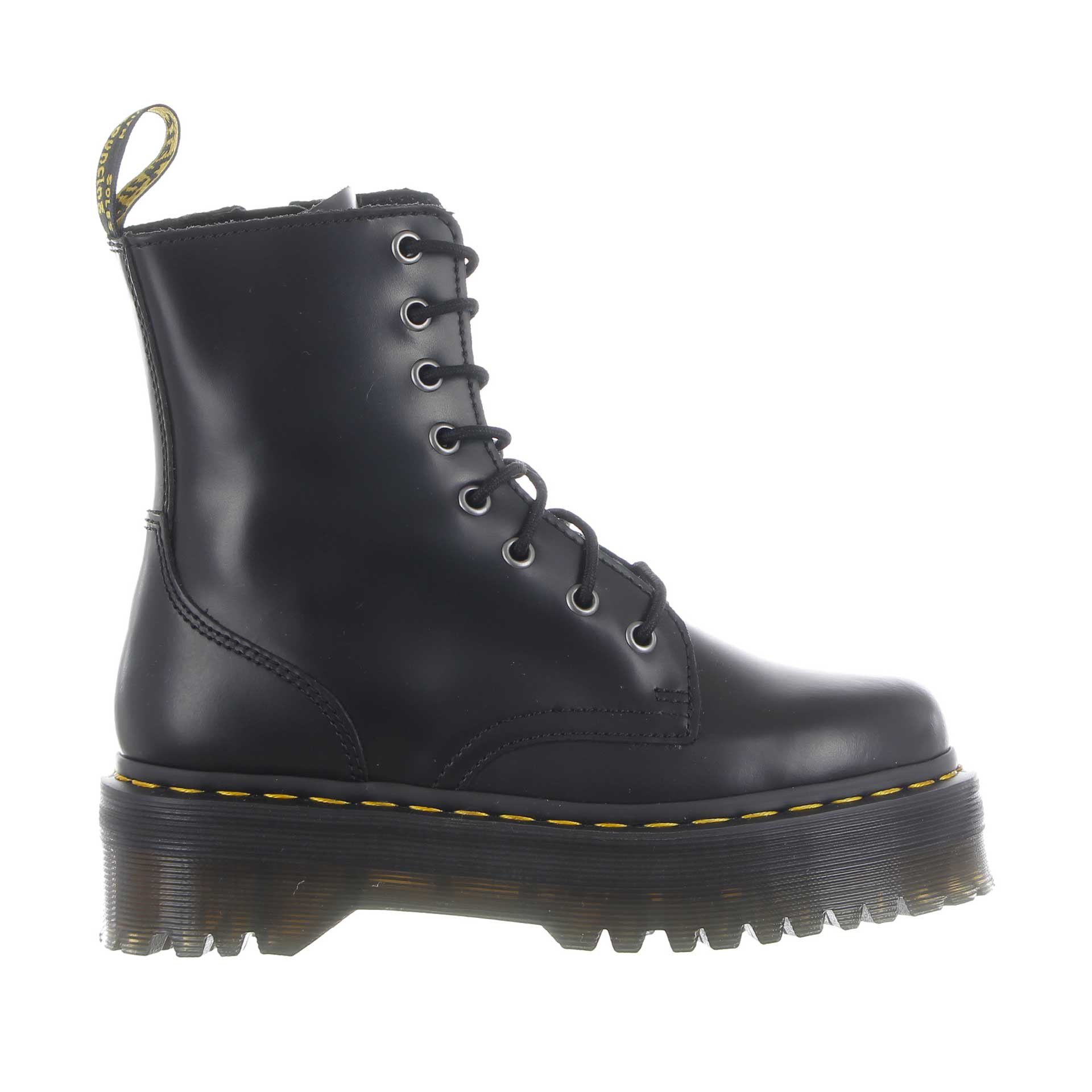 Dr. martens stivaletto platform jadon in pelle smooth da donna
