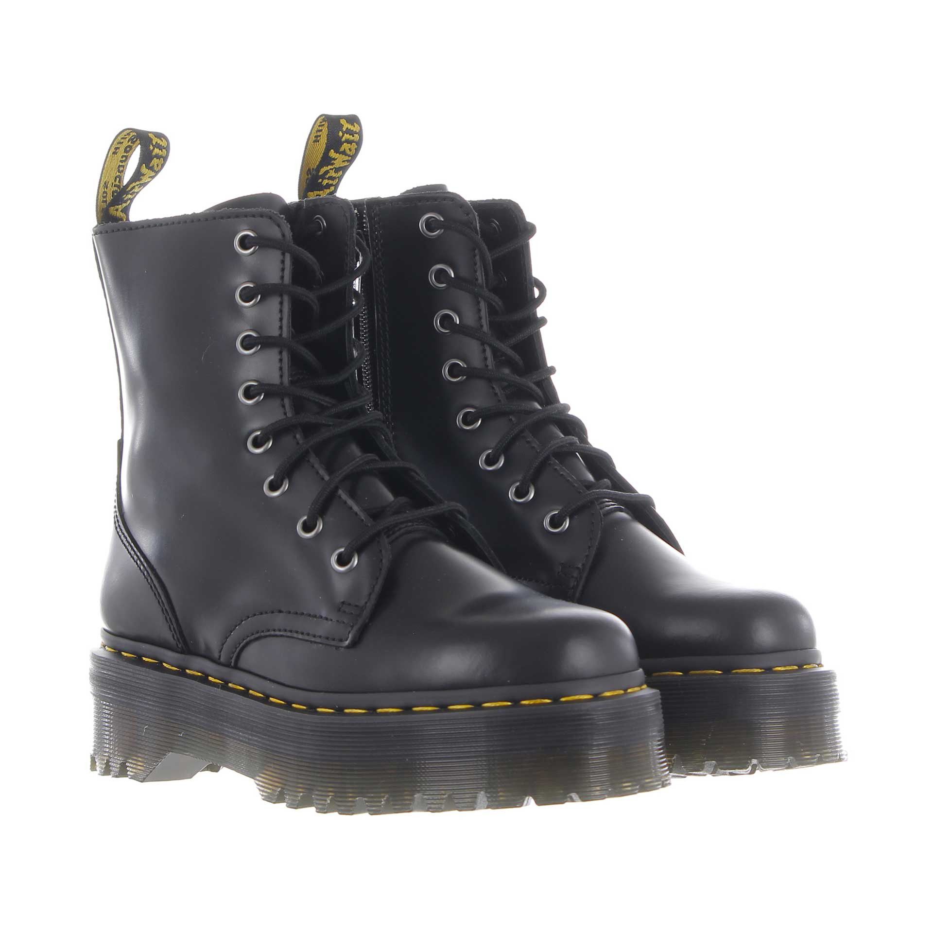 Dr. martens stivaletto platform jadon in pelle smooth da donna