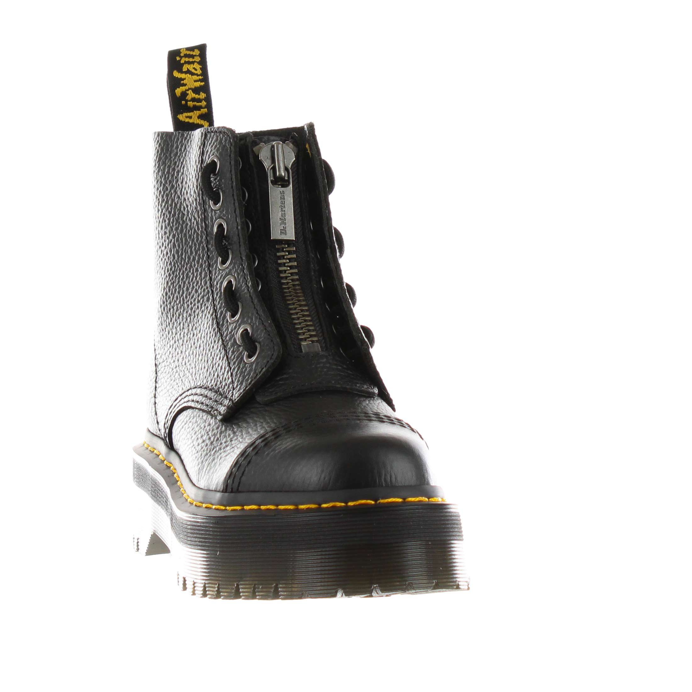 Dr. martens stivaletto sinclair black milled nappa da donna