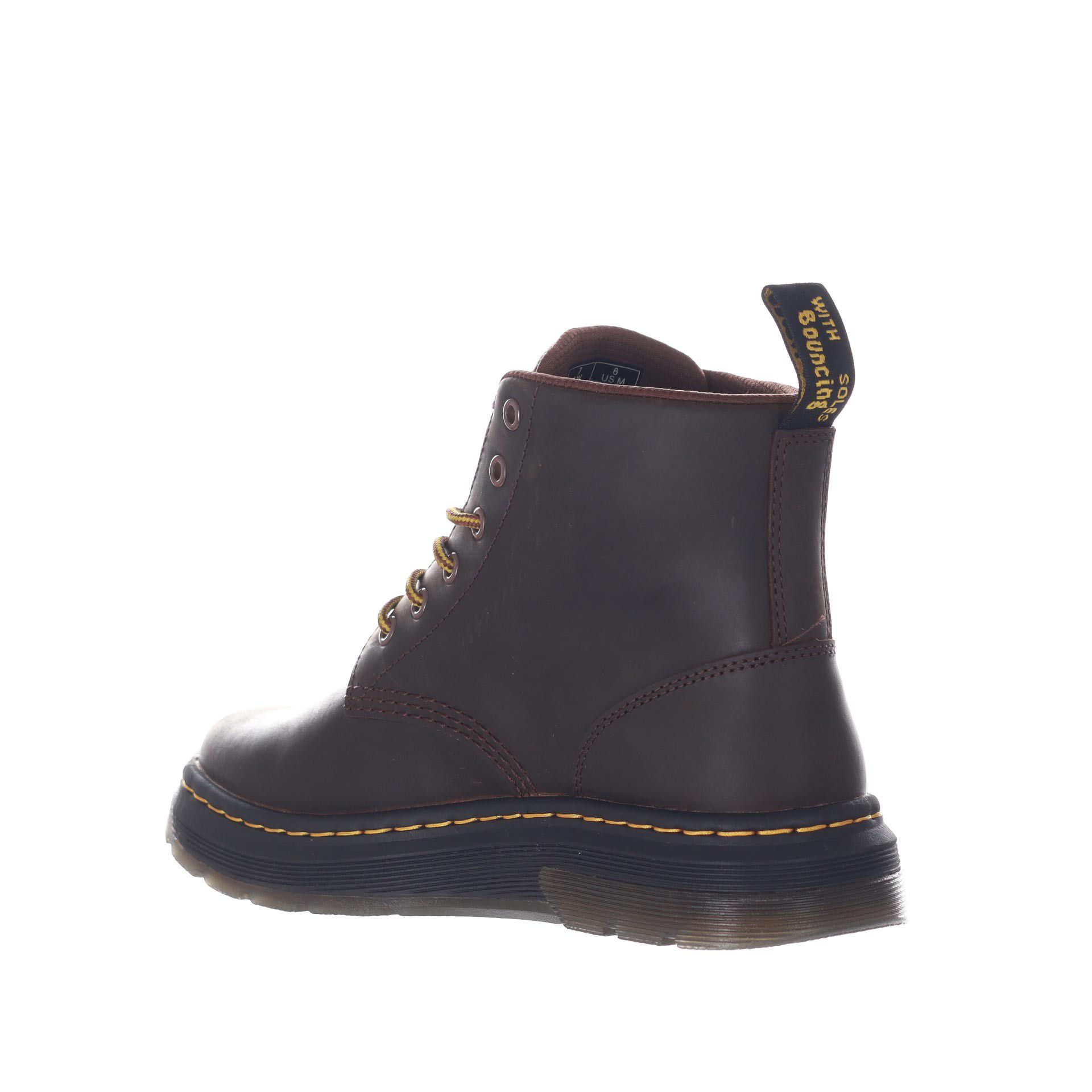 Dr. martens stivali crewson chukka in pelle crazy horse da uomo