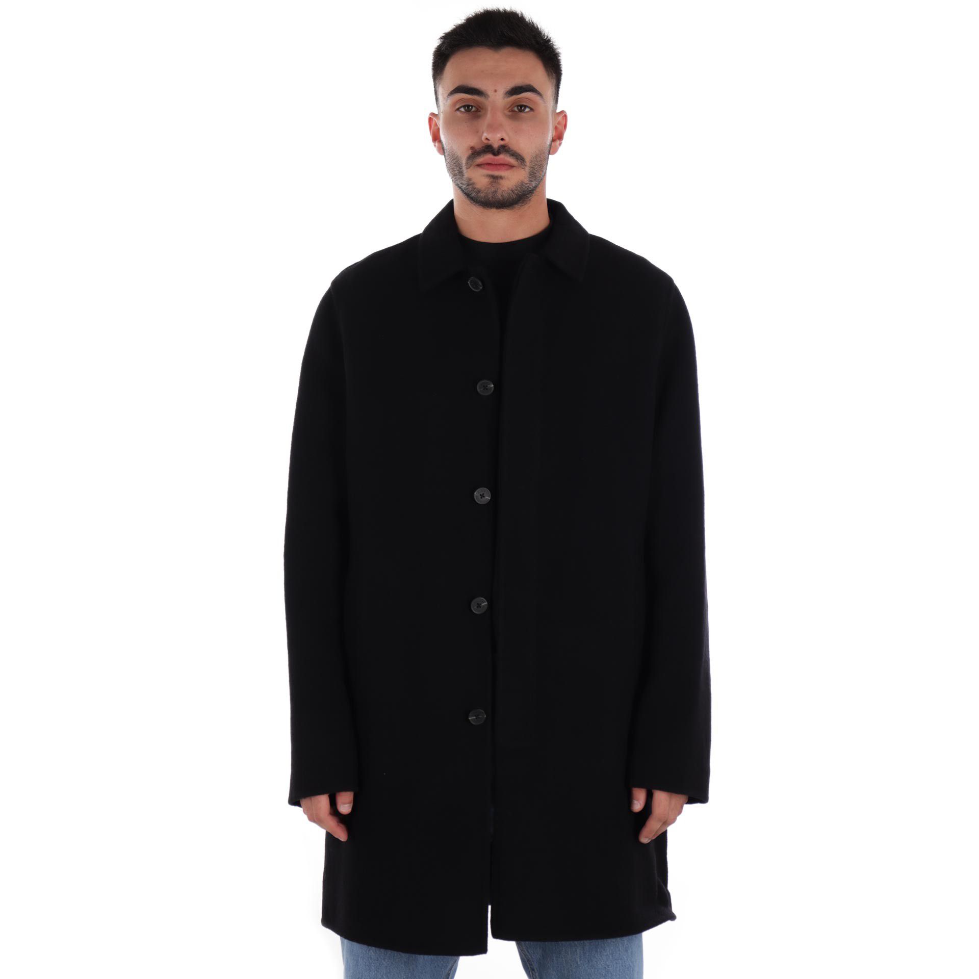 Ecoalf cappotto cronos in lana riciclata da uomo