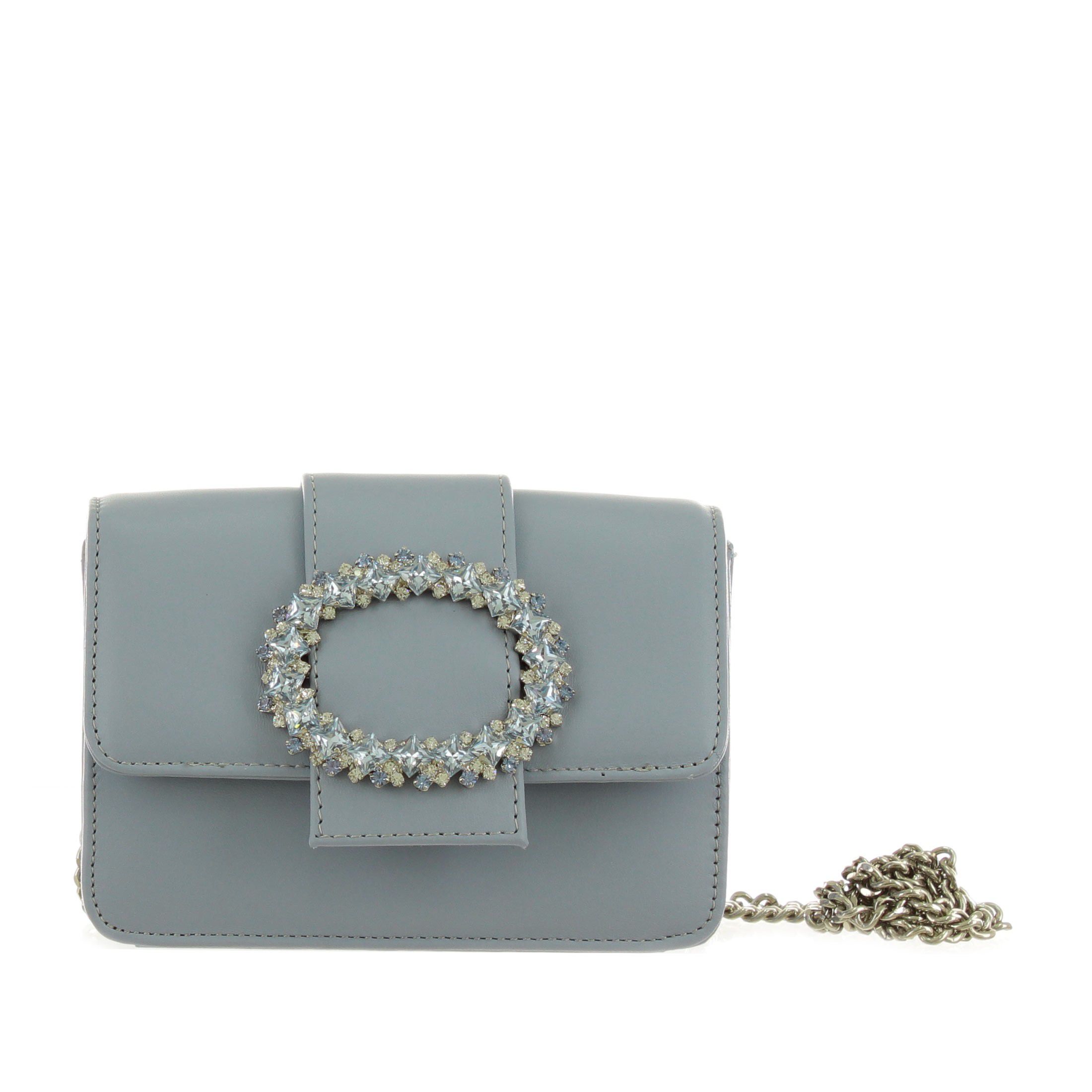 Emanuela caruso borsa  xeno small mezza patta in pelle da donna