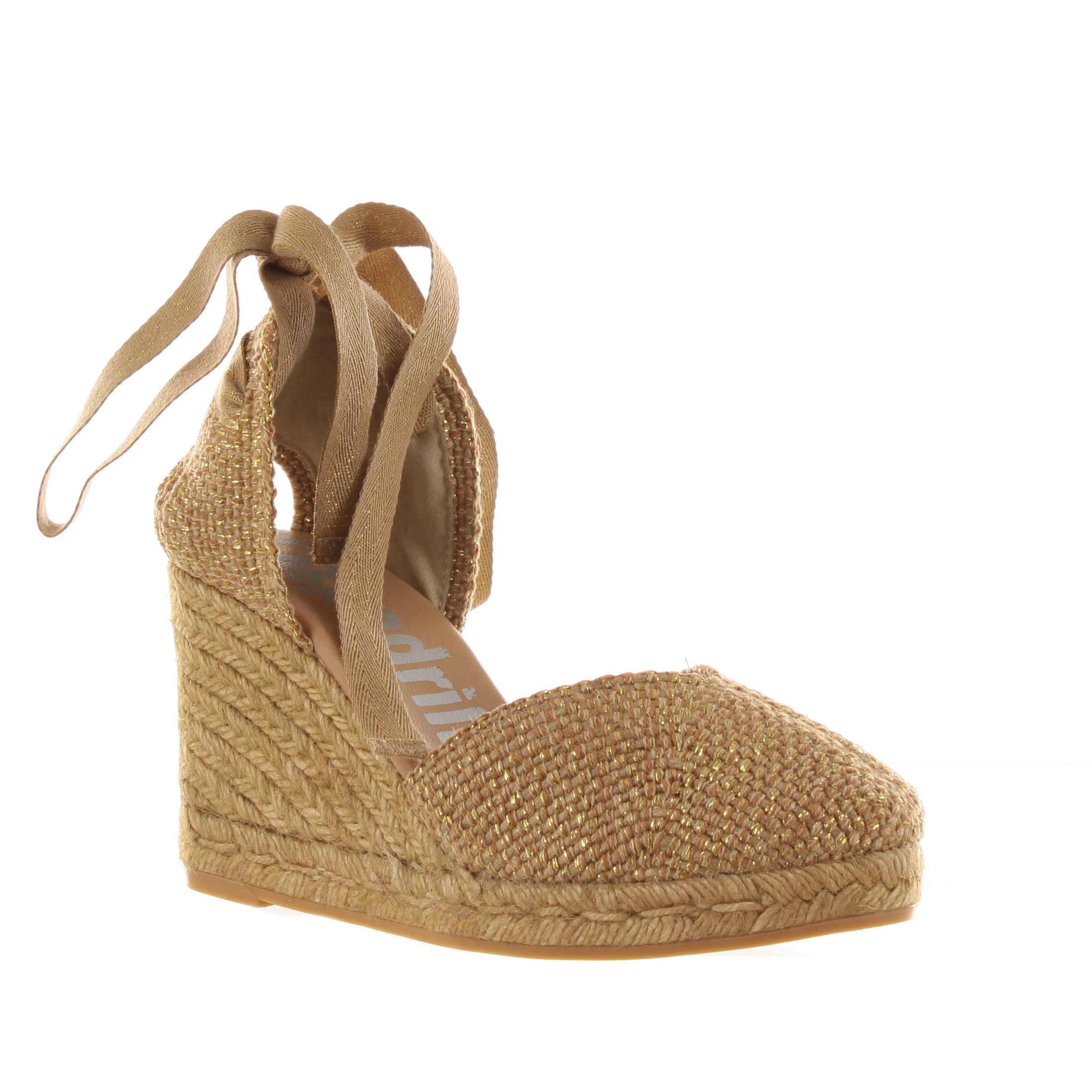 Espadrilles espadrillas cof hilo in filo di cotone e lurex da donna